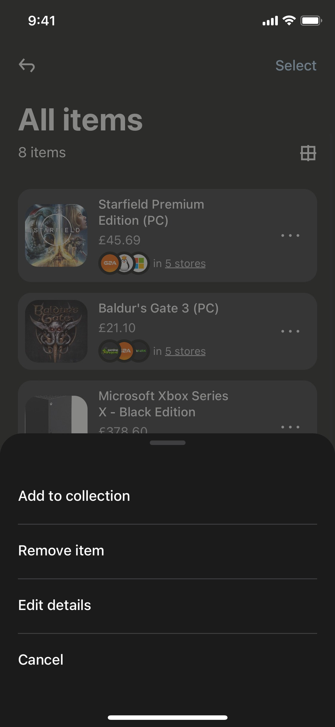 Klarna iOS screen 305