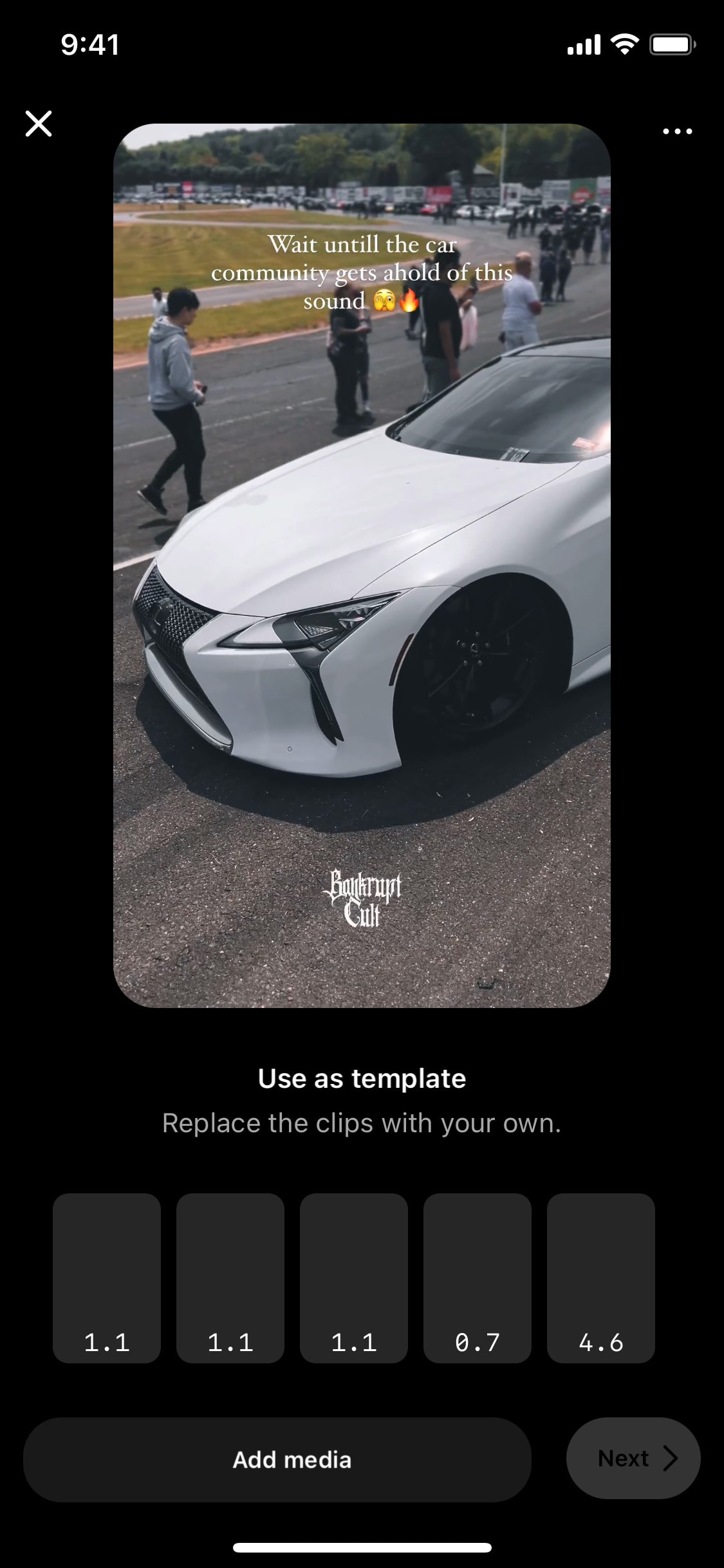 Instagram iOS screen 123