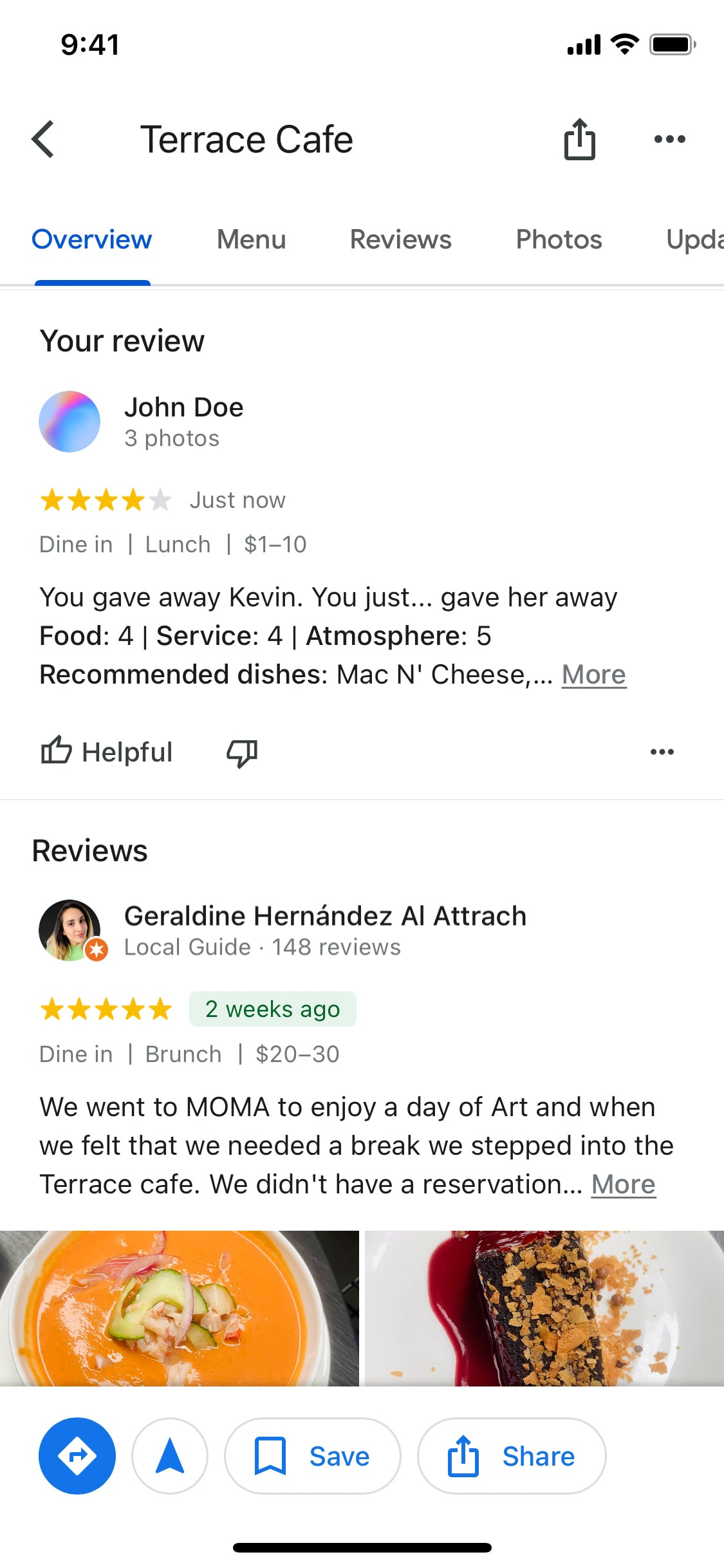 Google Maps iOS screen 148
