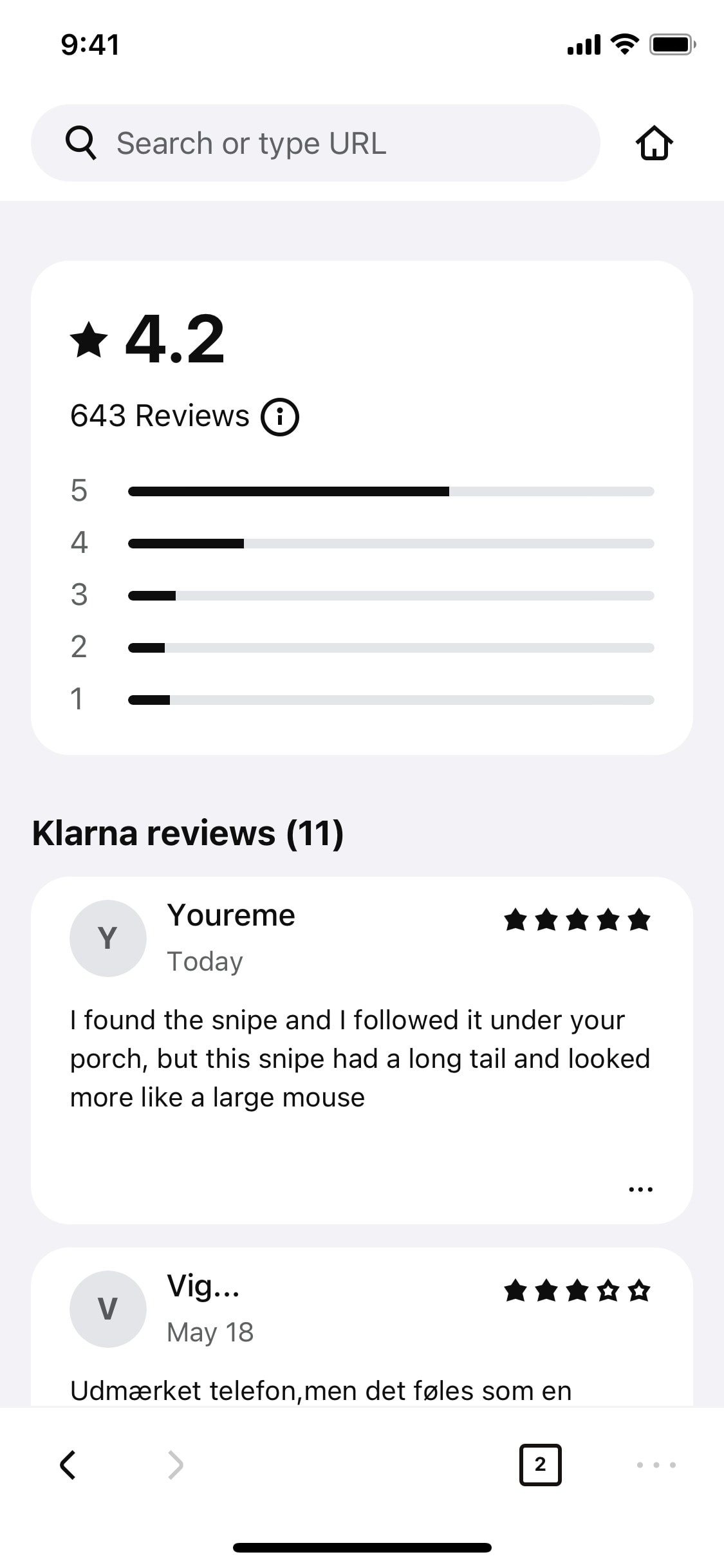 Klarna iOS screen 379