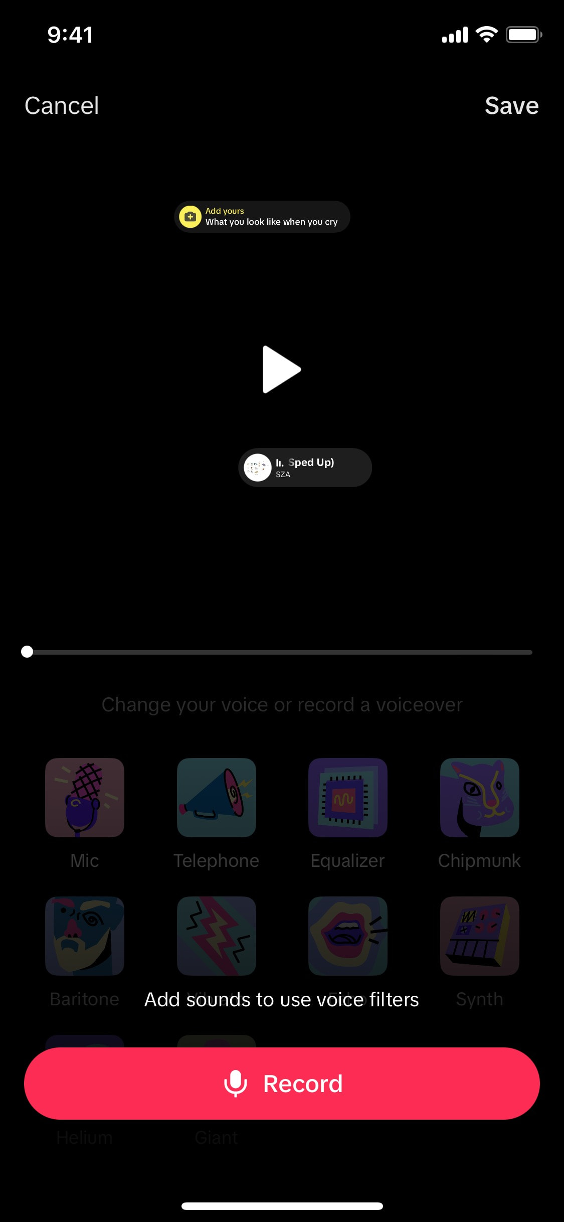 TikTok iOS screen 377