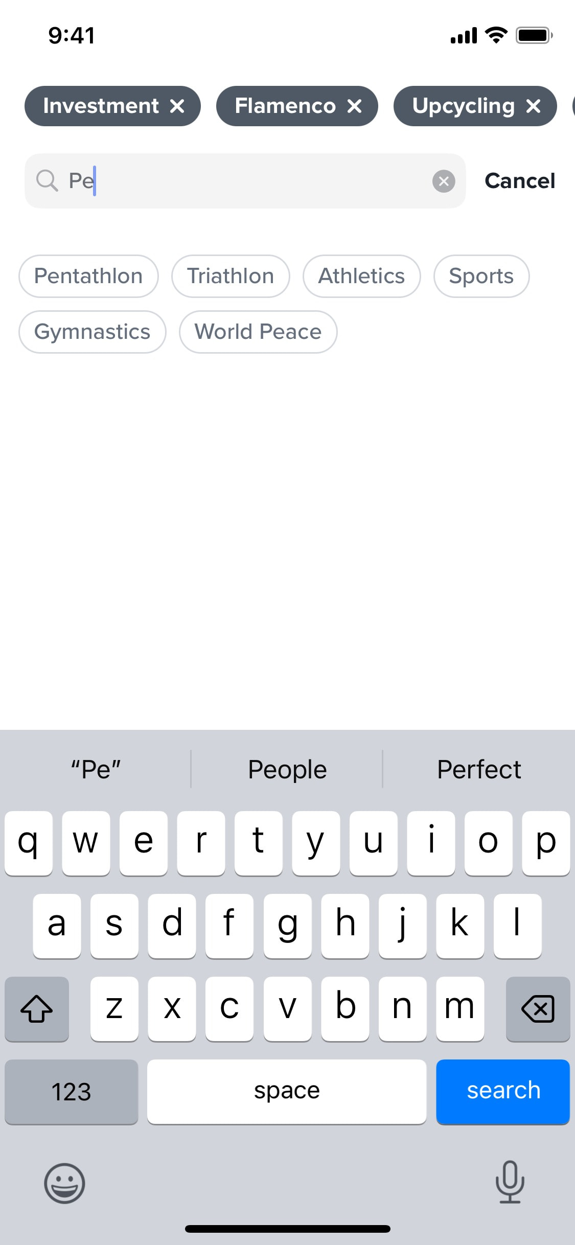Tinder iOS screen 350