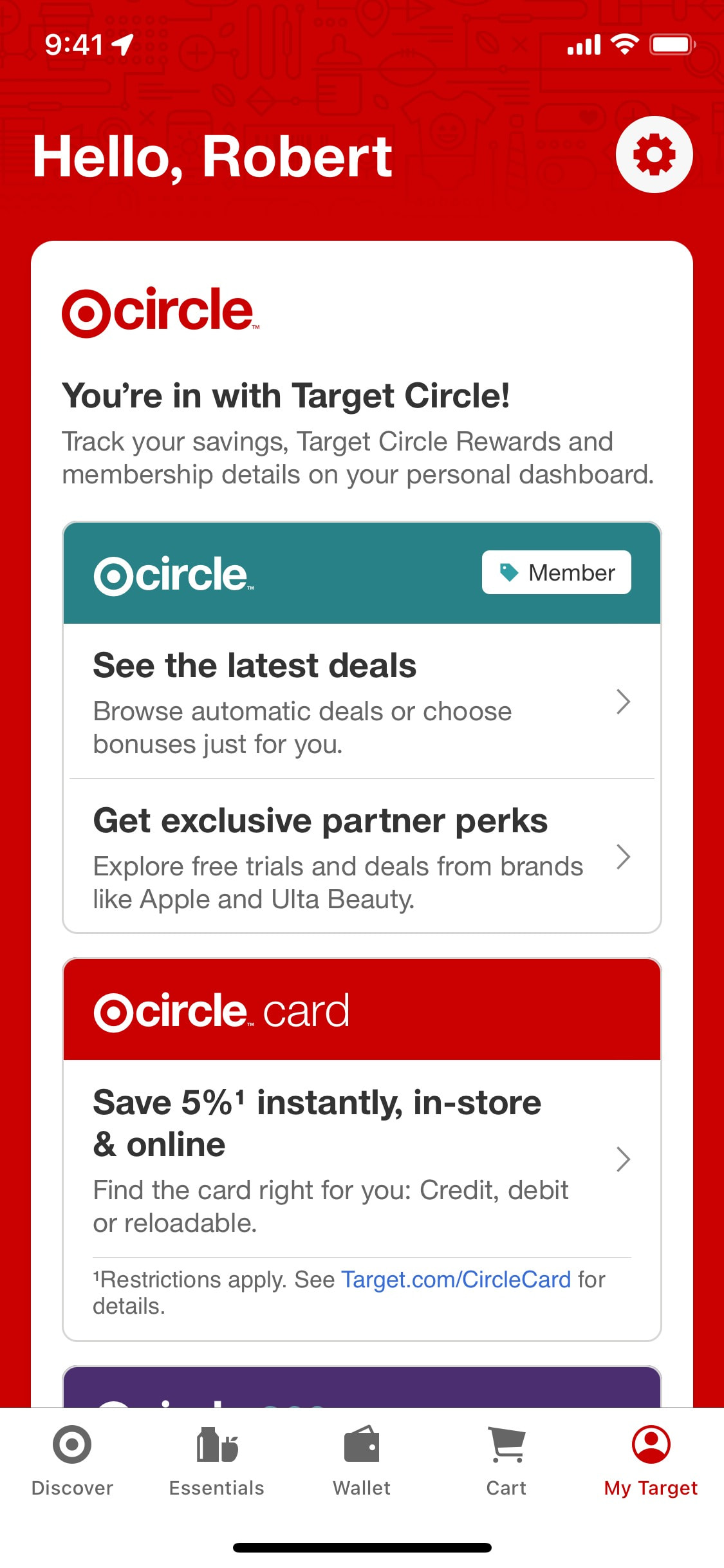 Target iOS screen 638