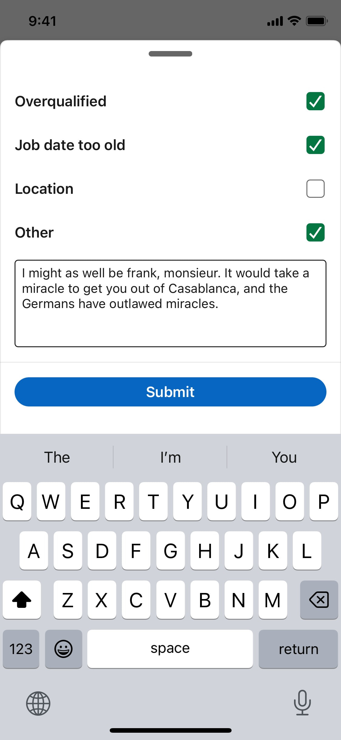LinkedIn iOS screen 380