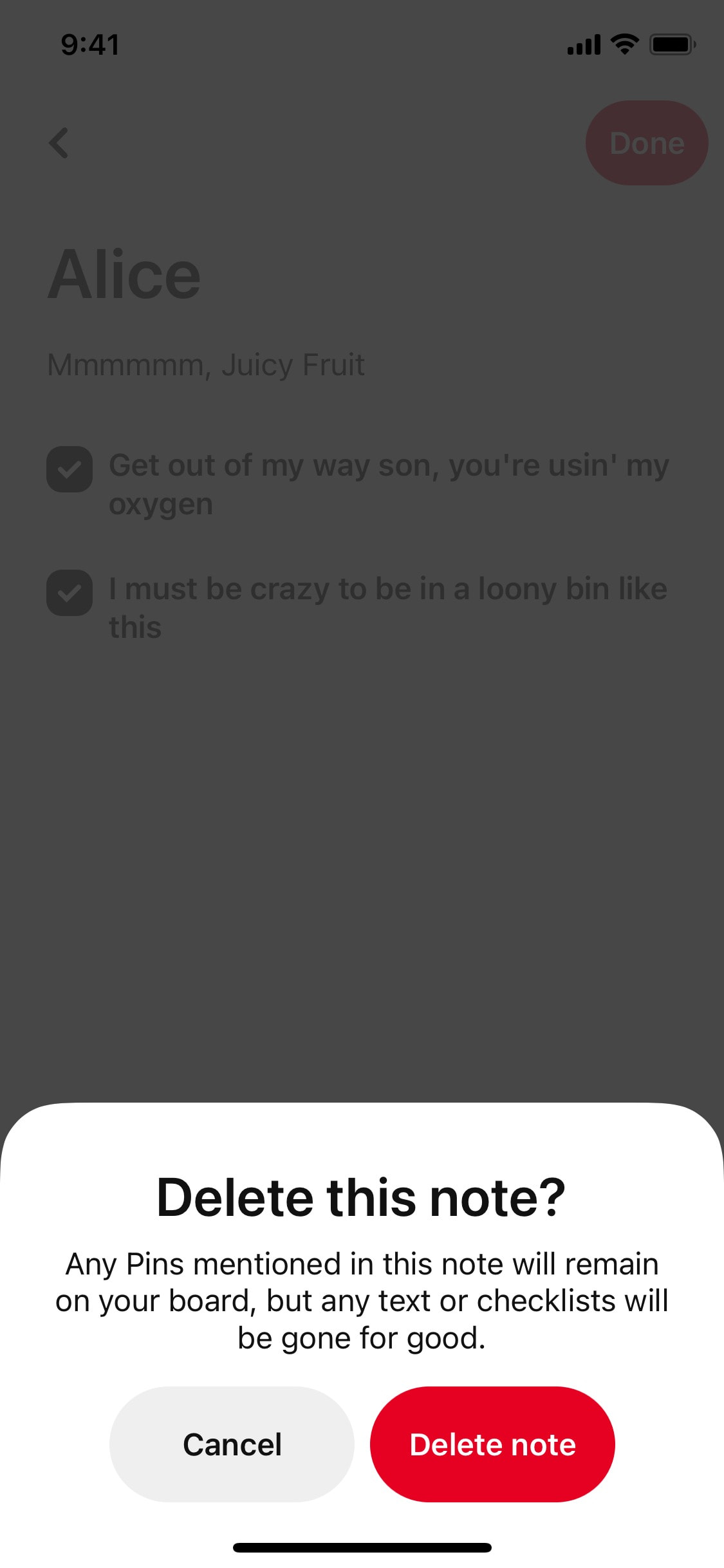 Pinterest iOS screen 362
