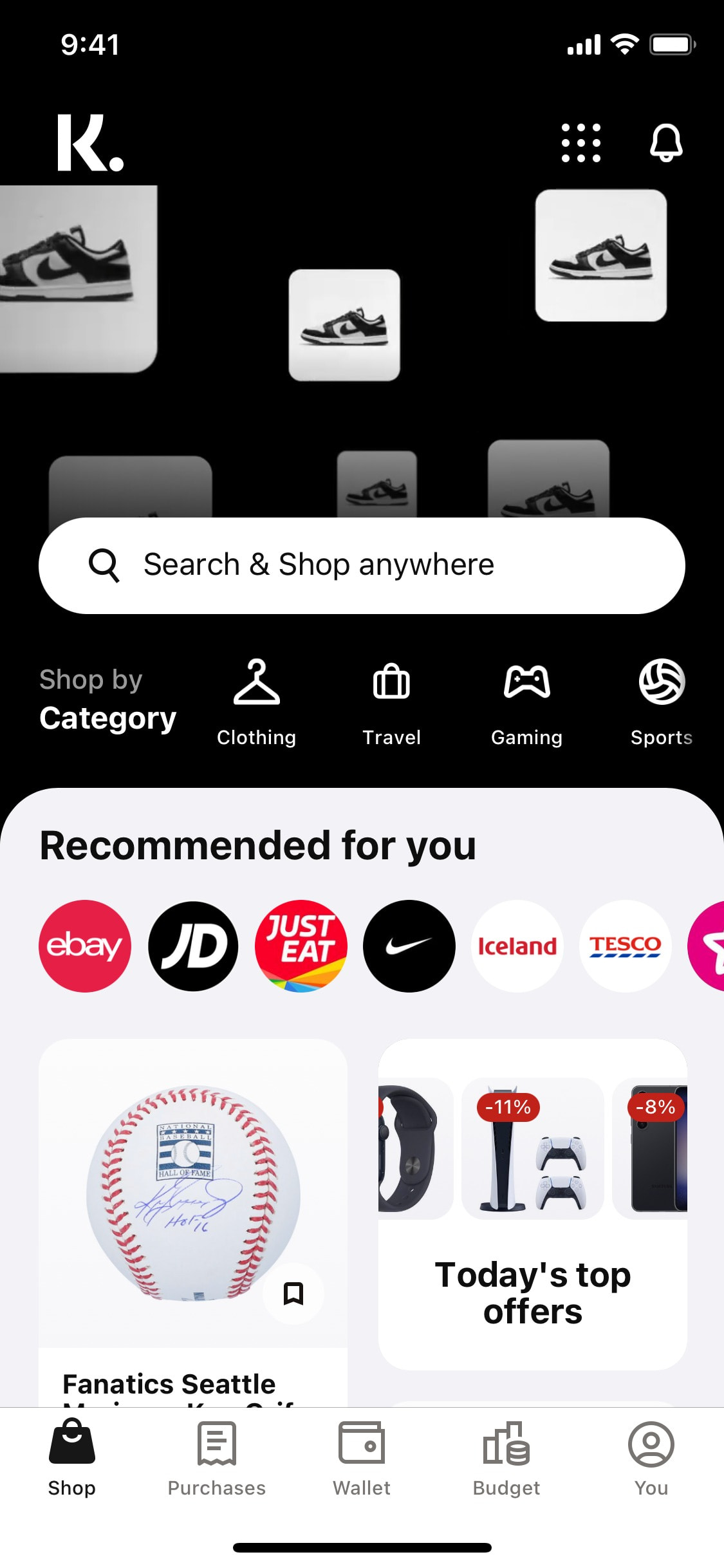 Klarna iOS screen 325