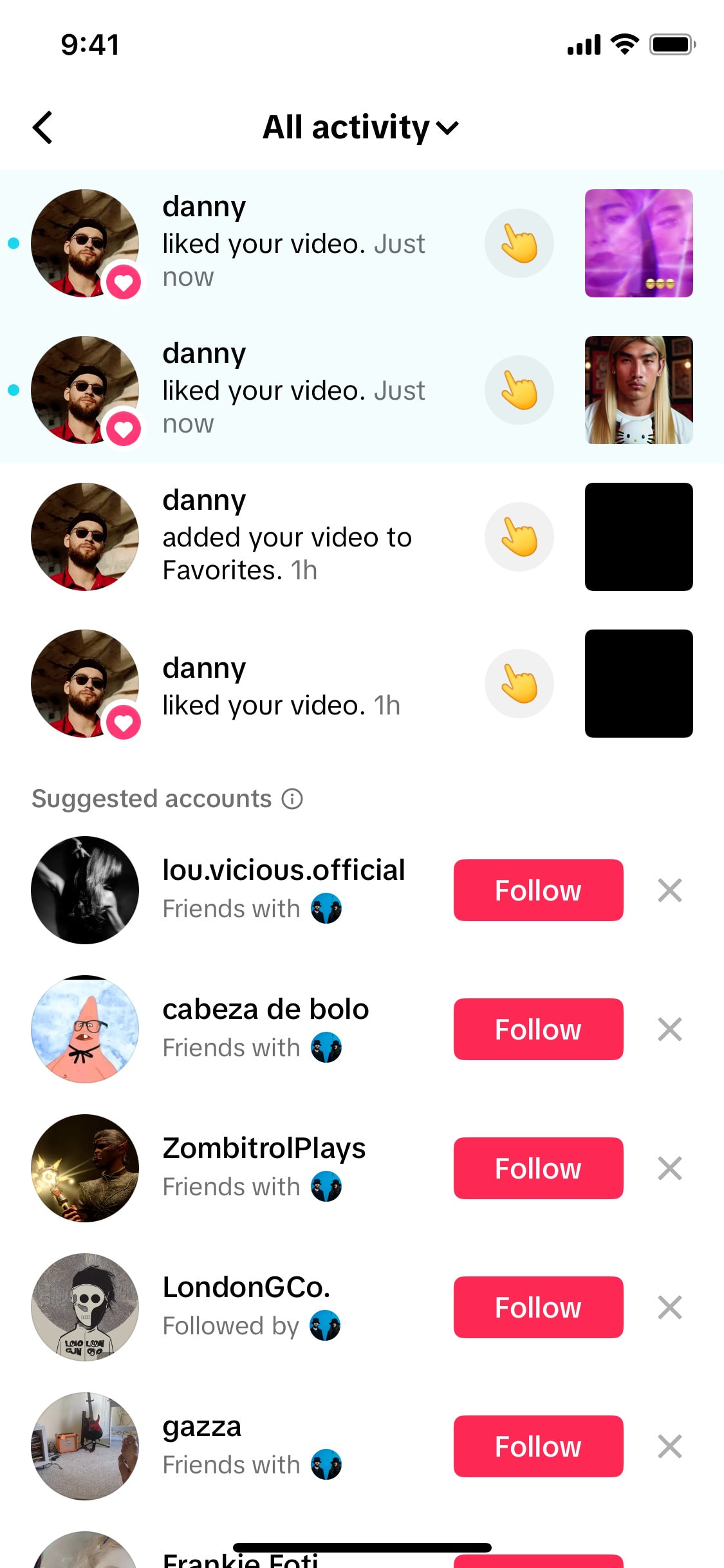 TikTok iOS screen 539