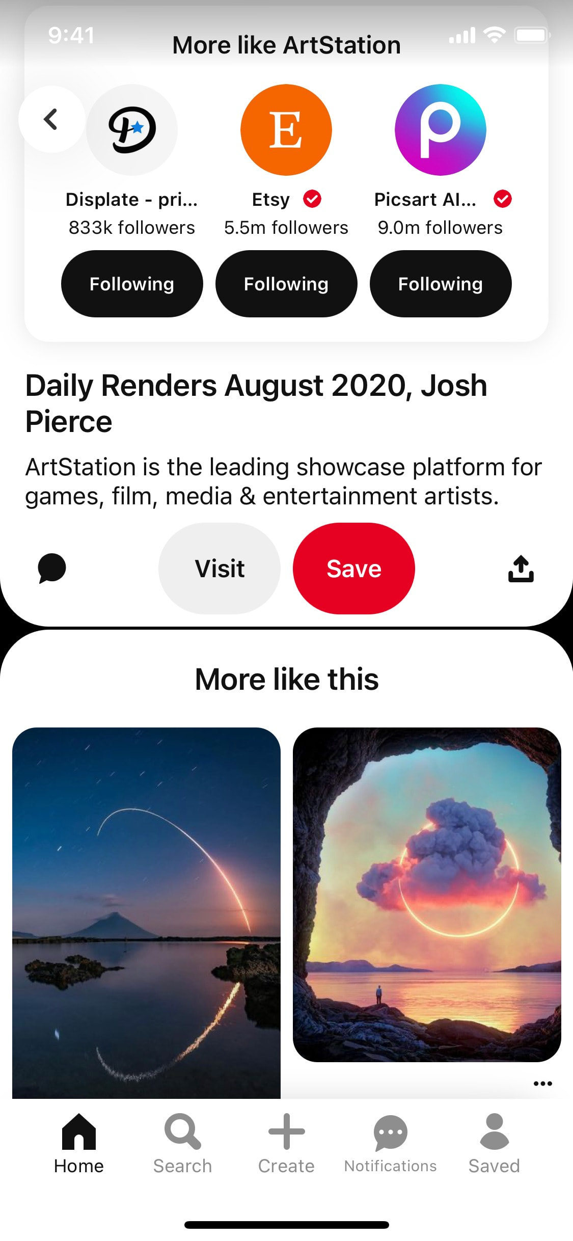 Pinterest iOS screen 93