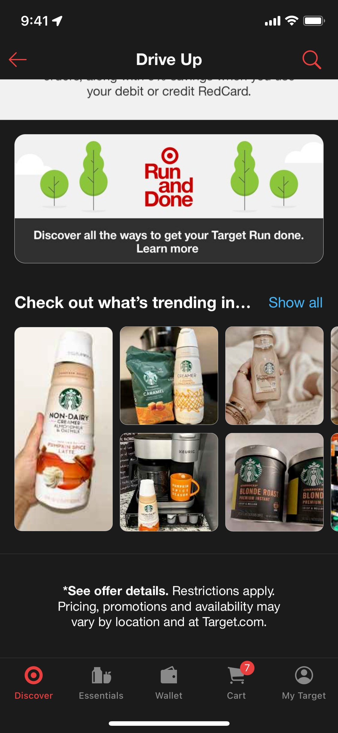 Target iOS screen 770