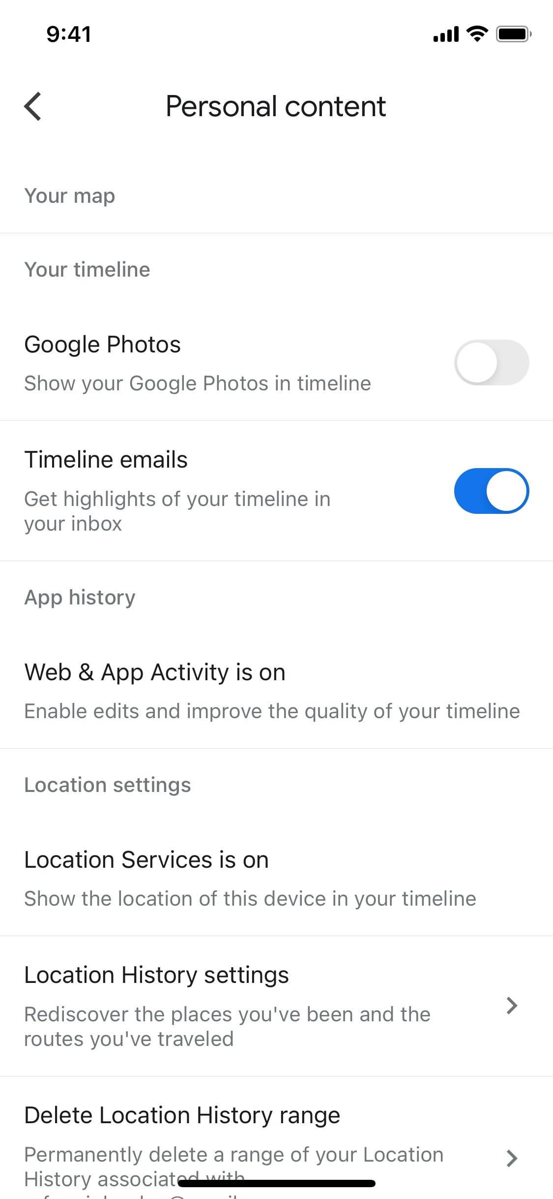 Google Maps iOS screen 538