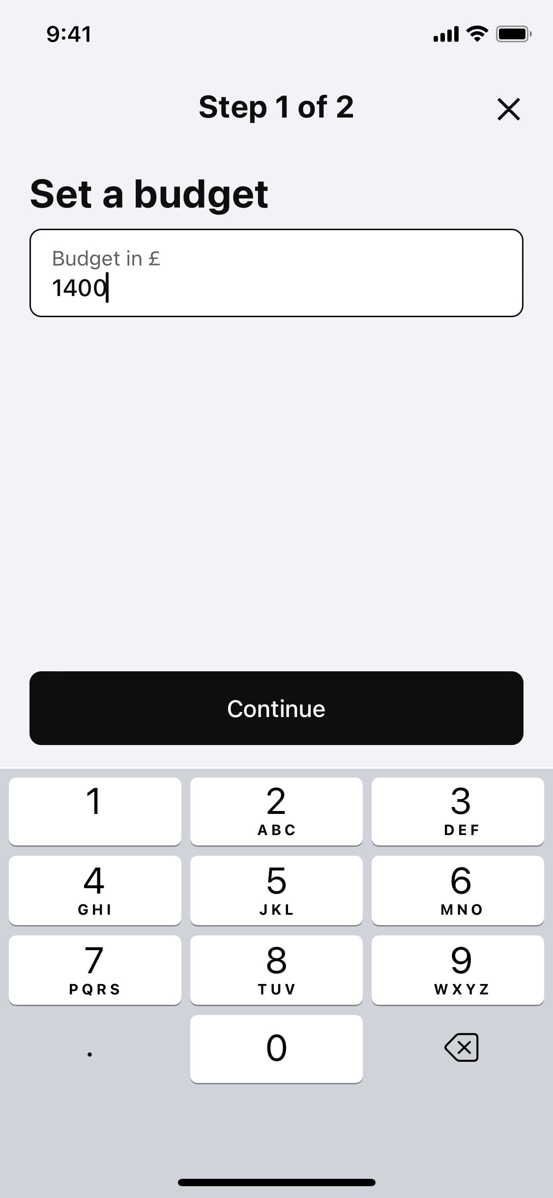 Klarna iOS screen 405