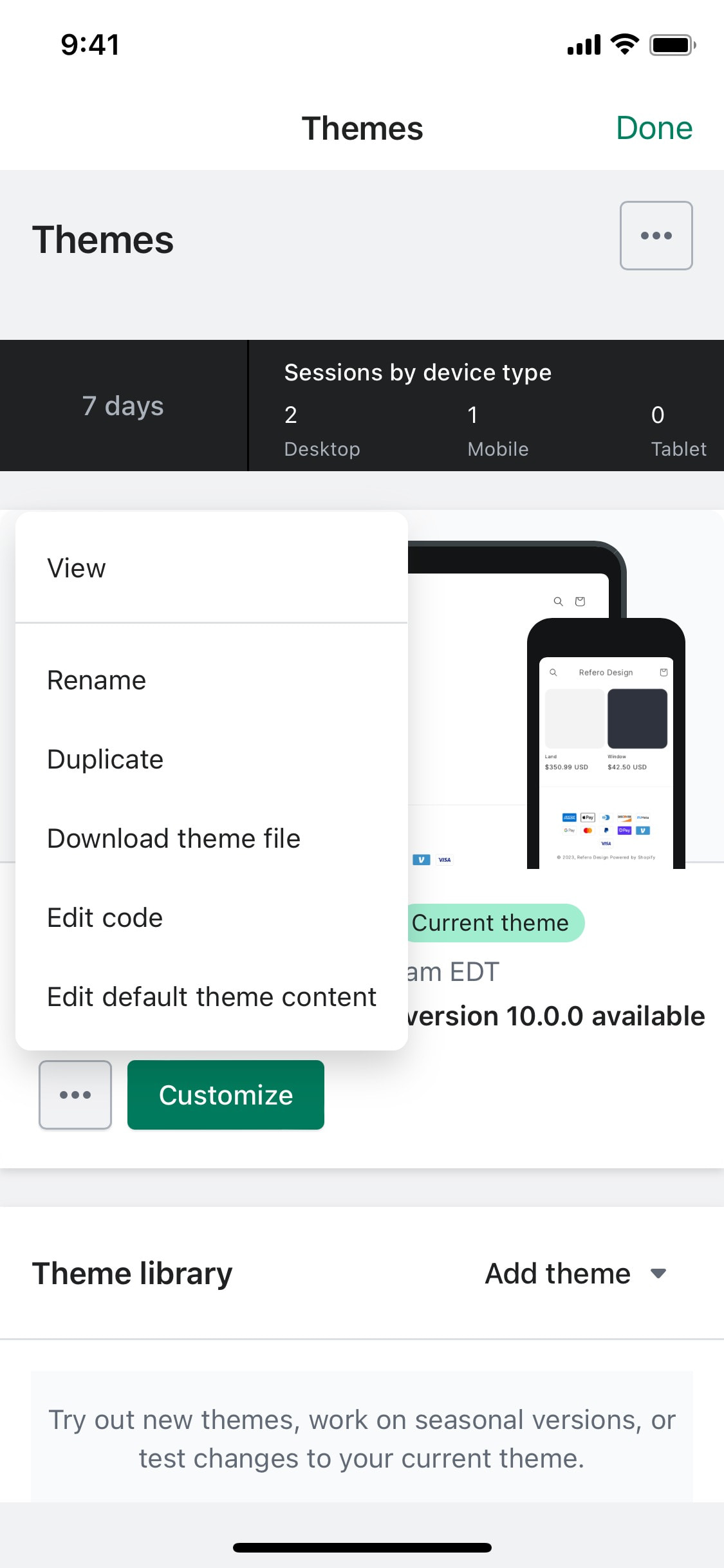 Shopify iOS screen 132