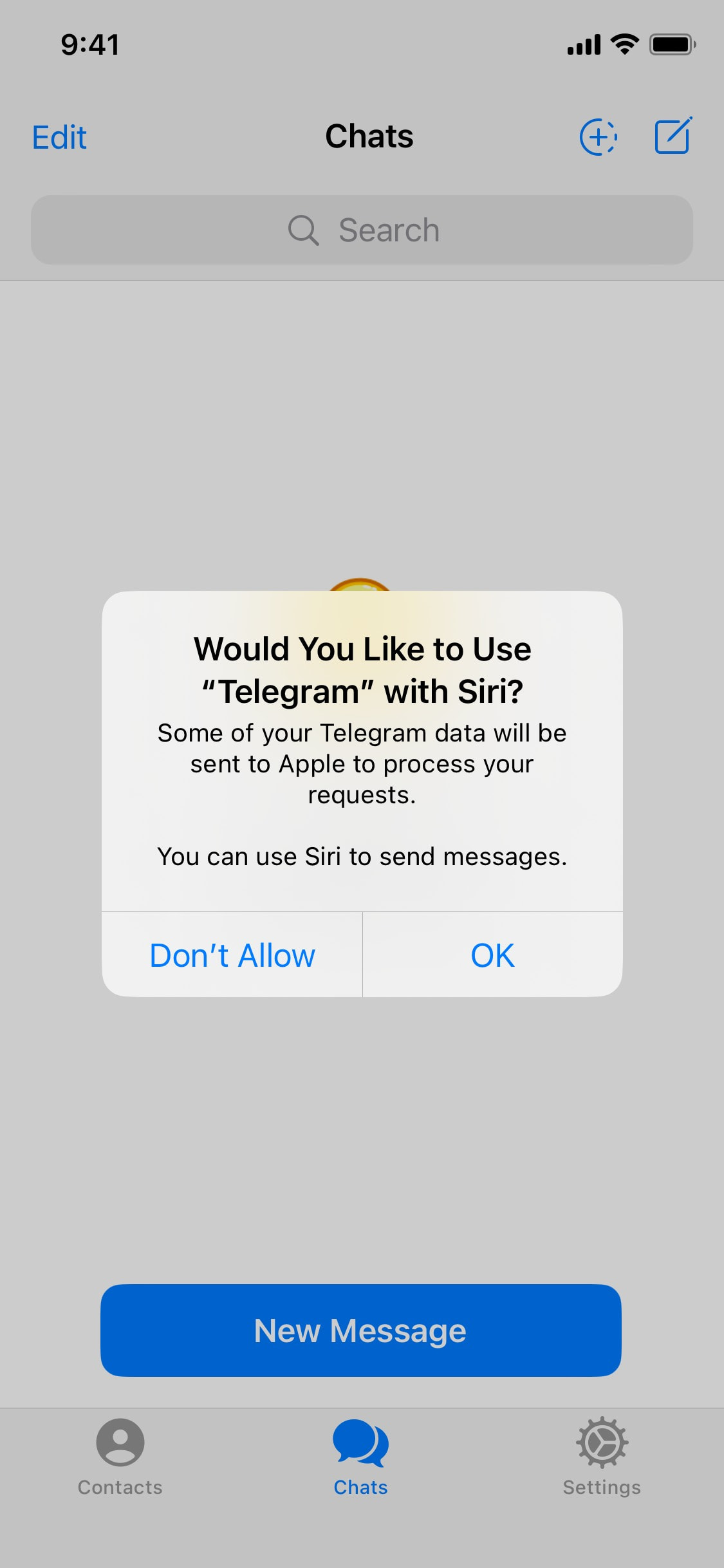 Telegram iOS screen 714