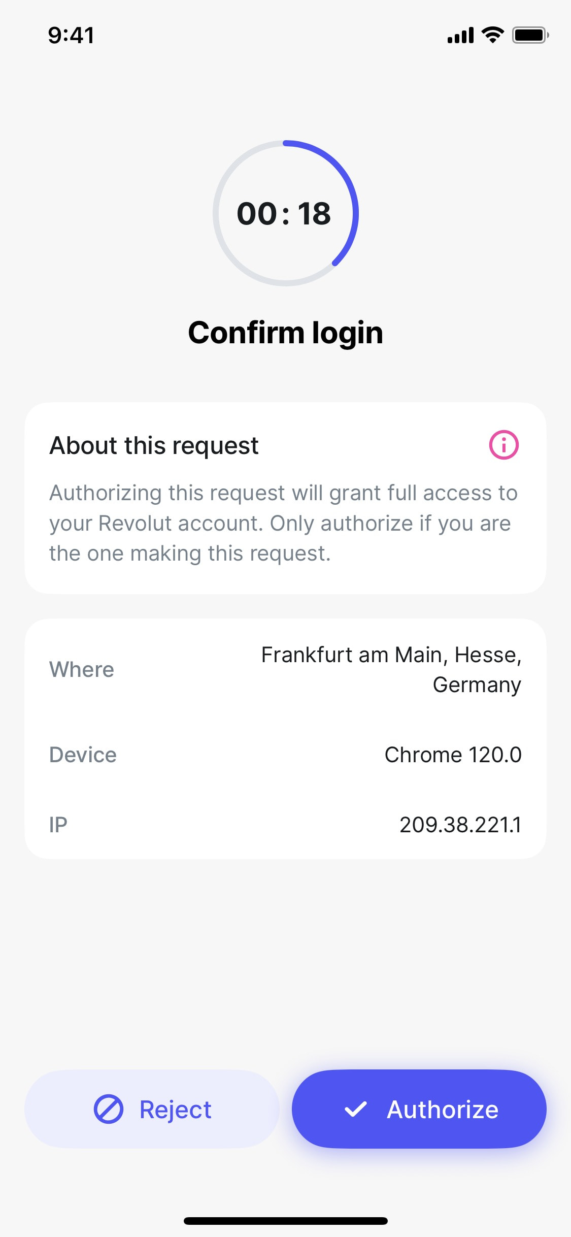 Revolut iOS screen 135