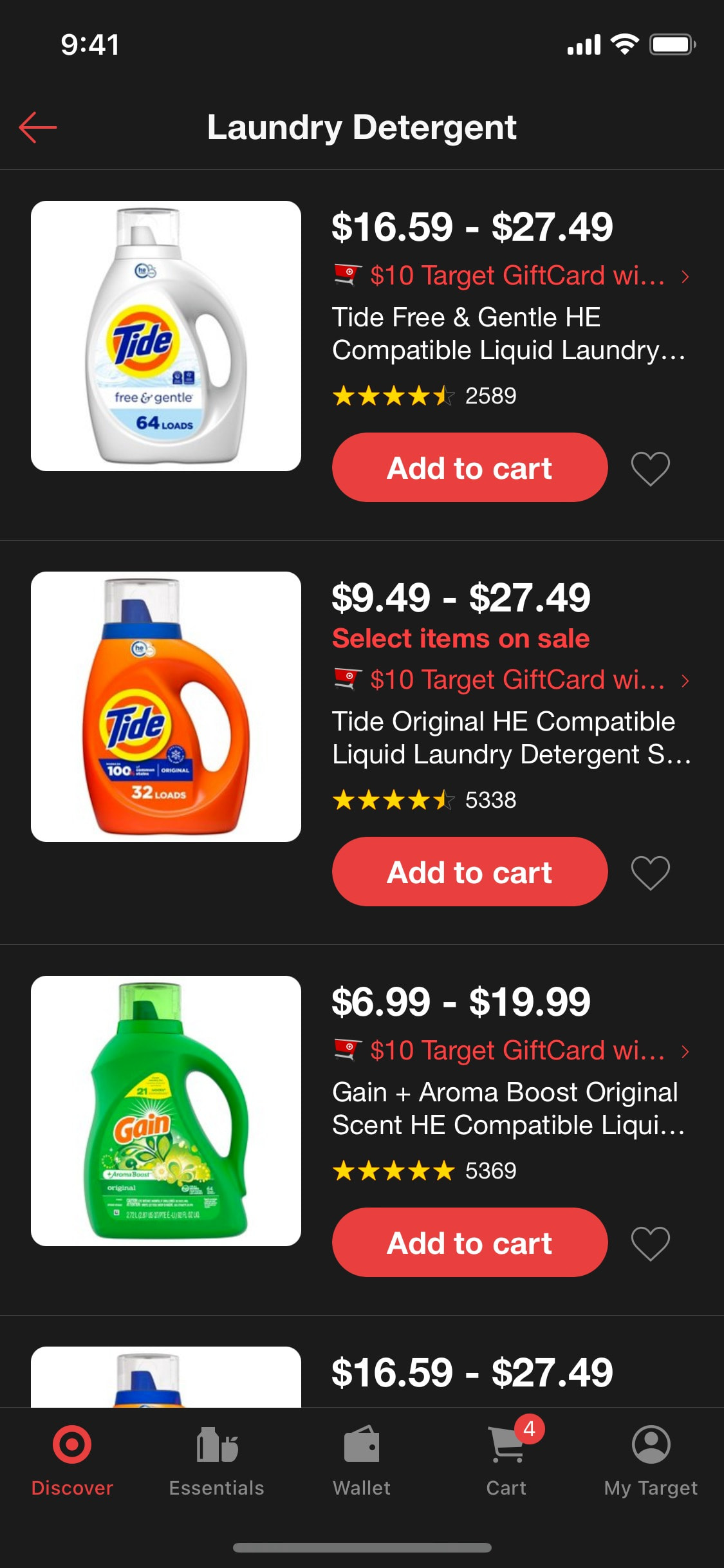 Target iOS screen 53