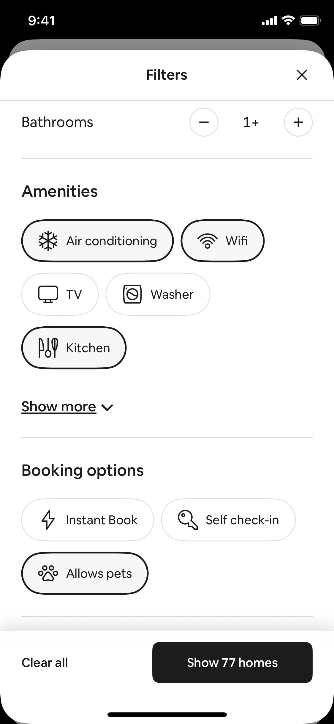 Airbnb iOS screen 438