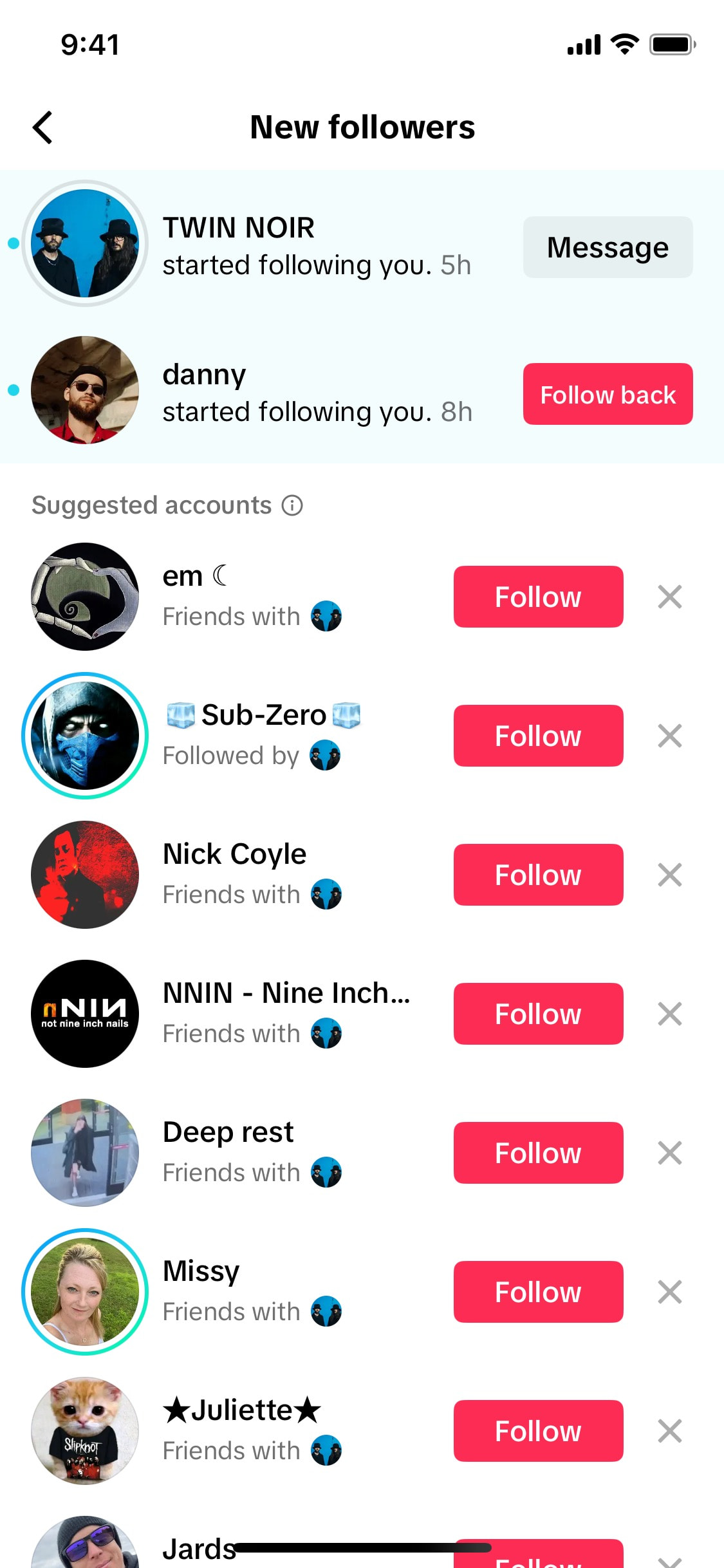 TikTok iOS screen 743