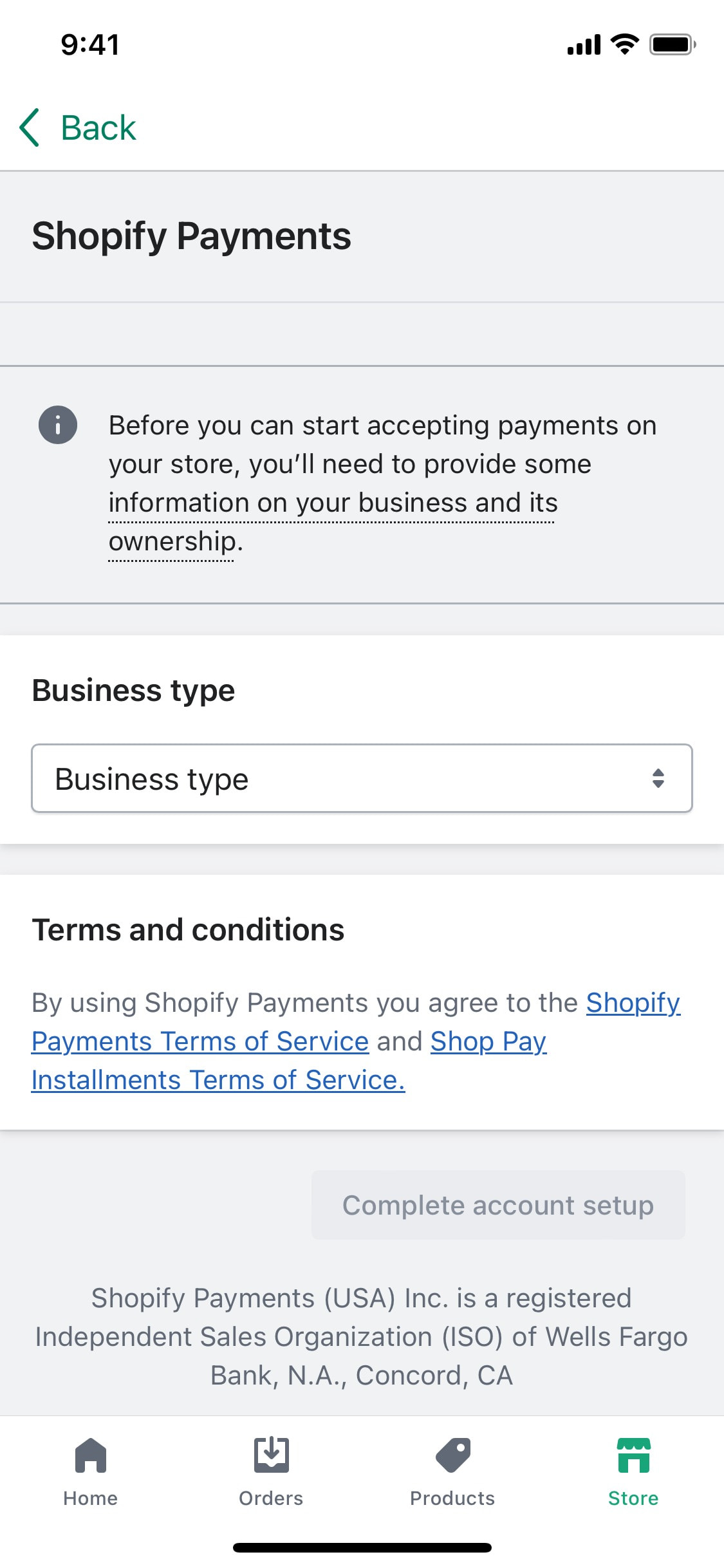 Shopify iOS screen 53