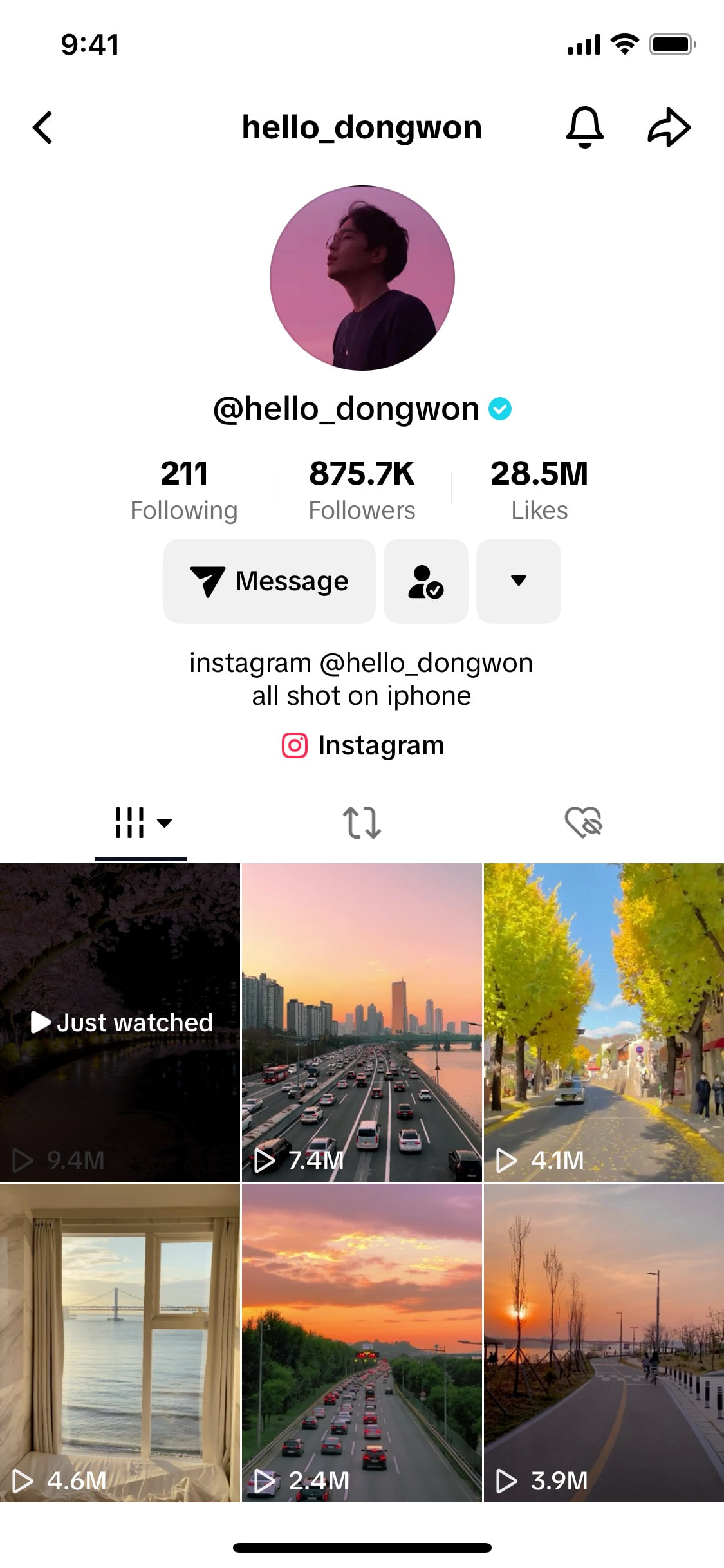 TikTok iOS screen 406