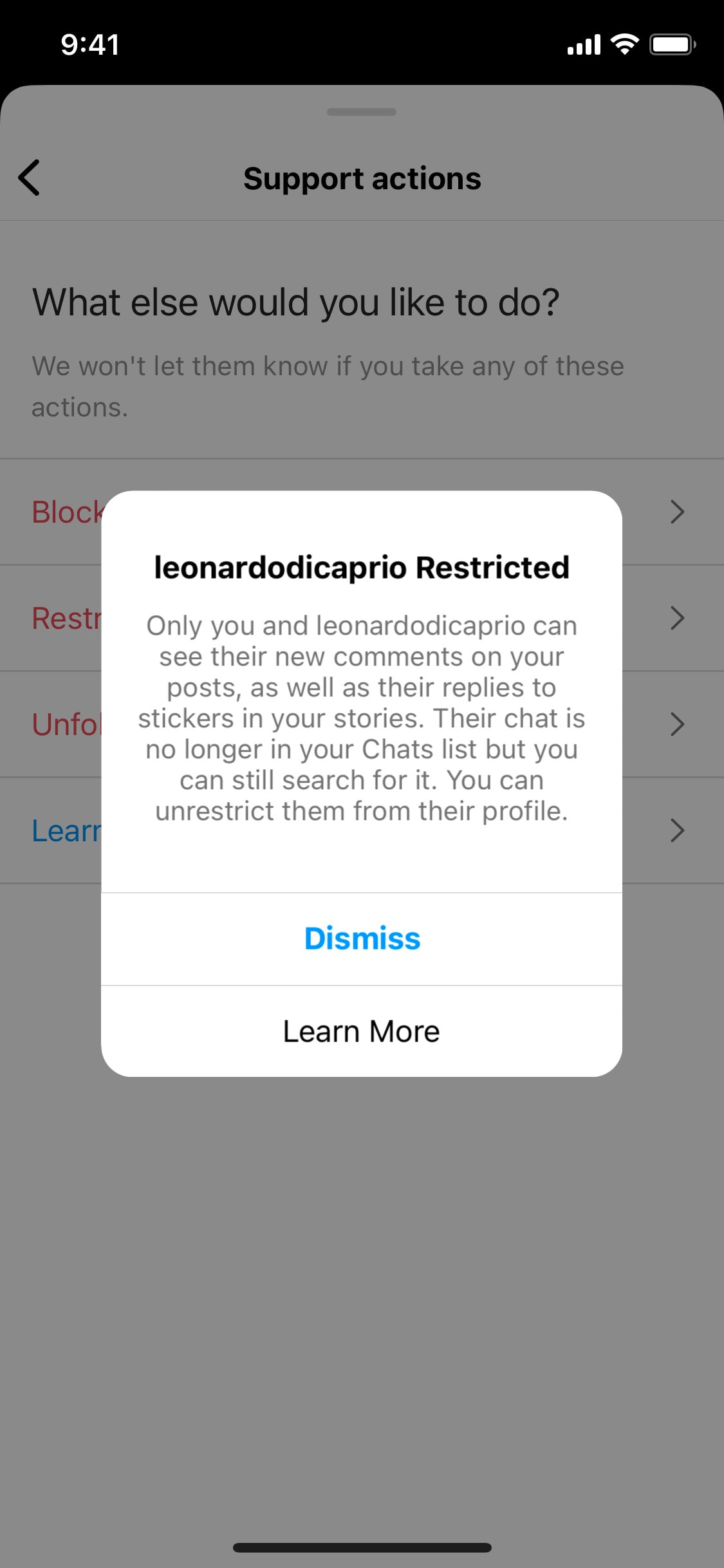 Instagram iOS screen 977