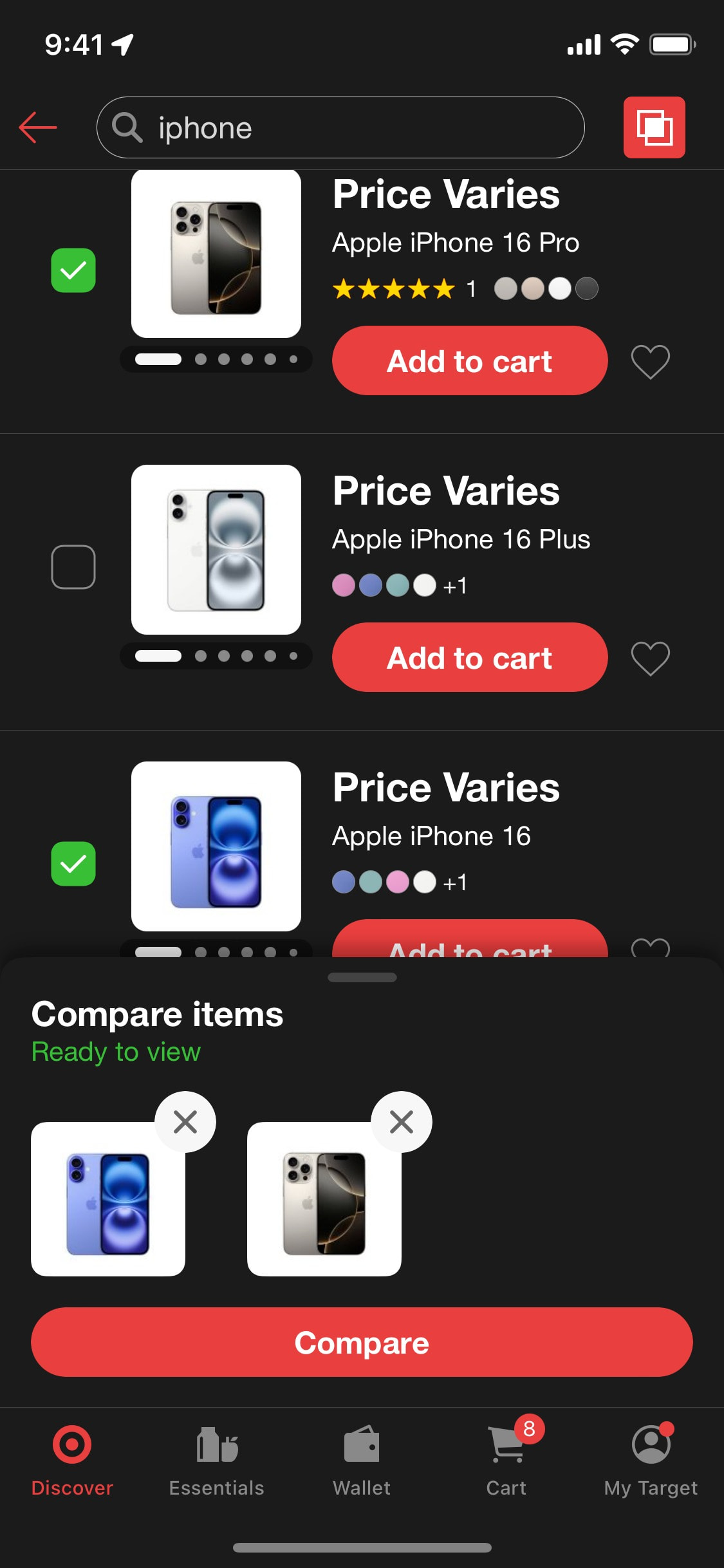 Target iOS screen 571
