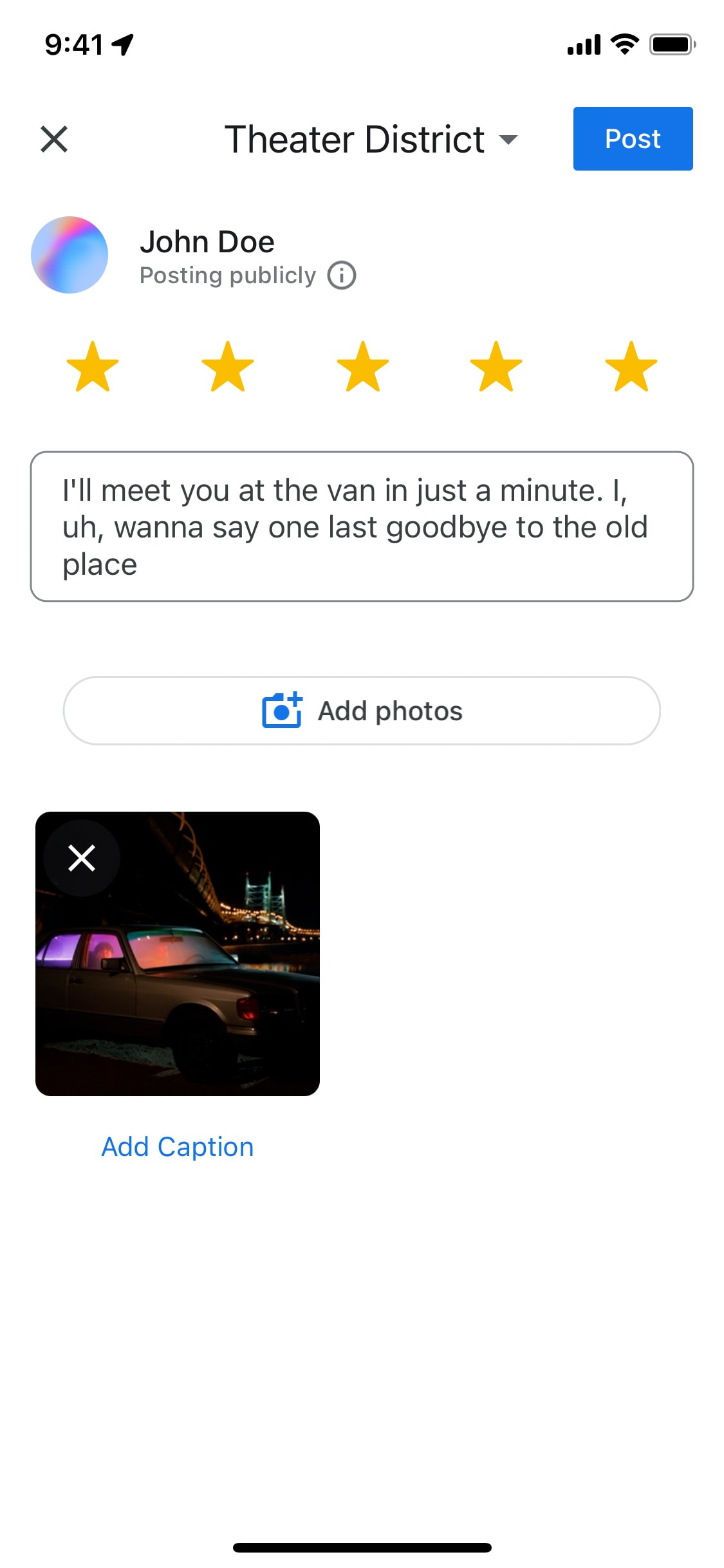 Google Maps iOS screen 384