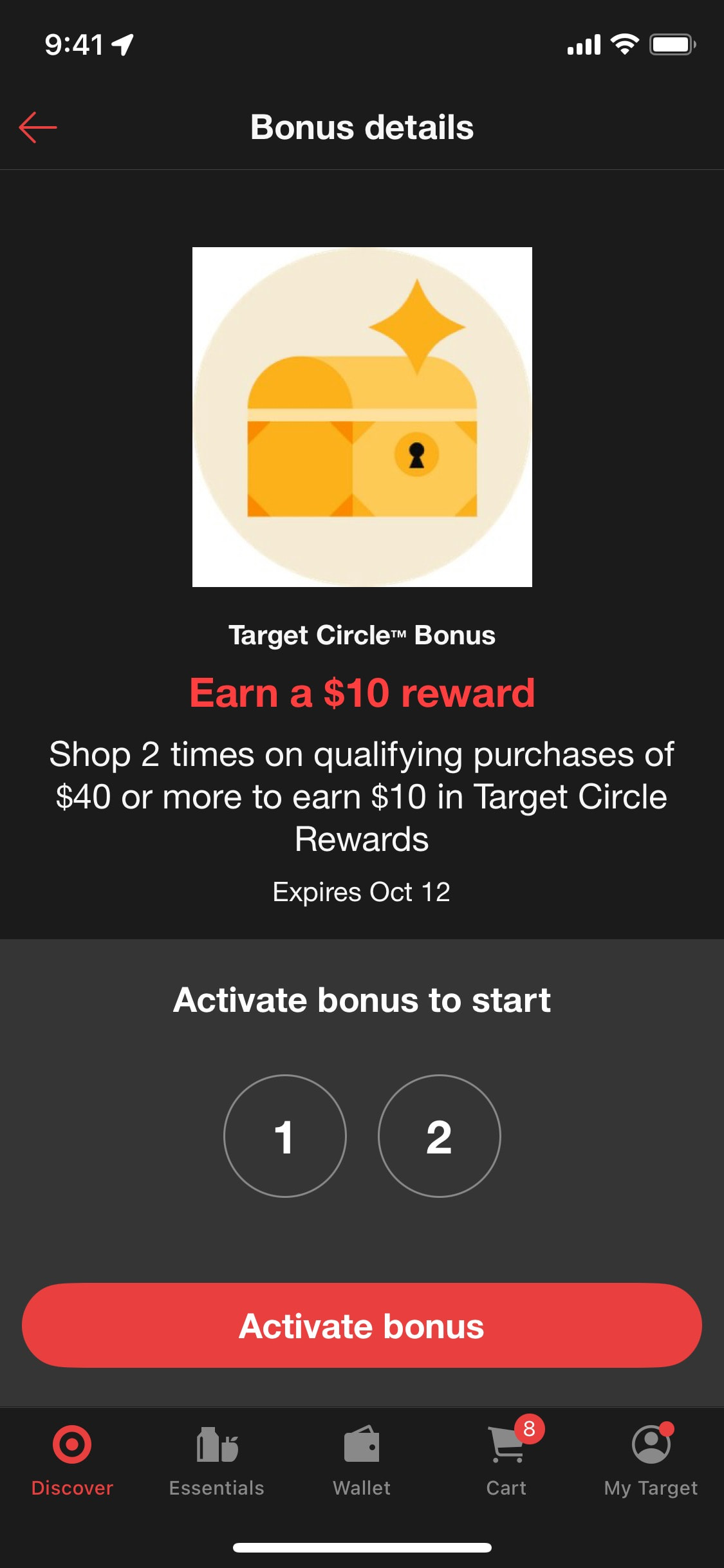 Target iOS screen 245