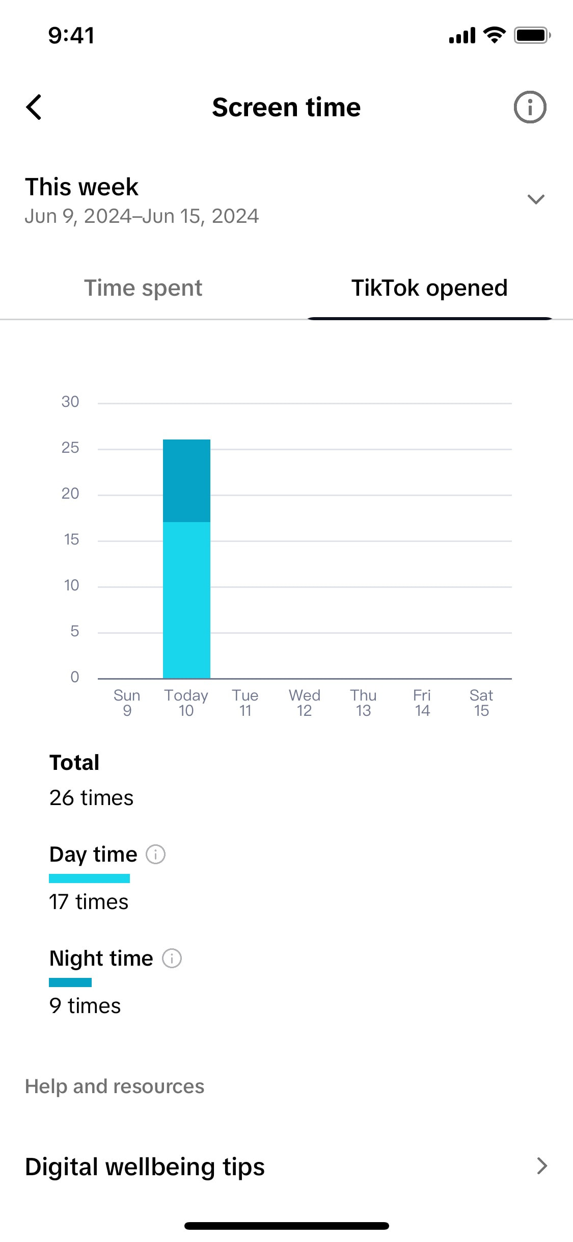 TikTok iOS screen 260