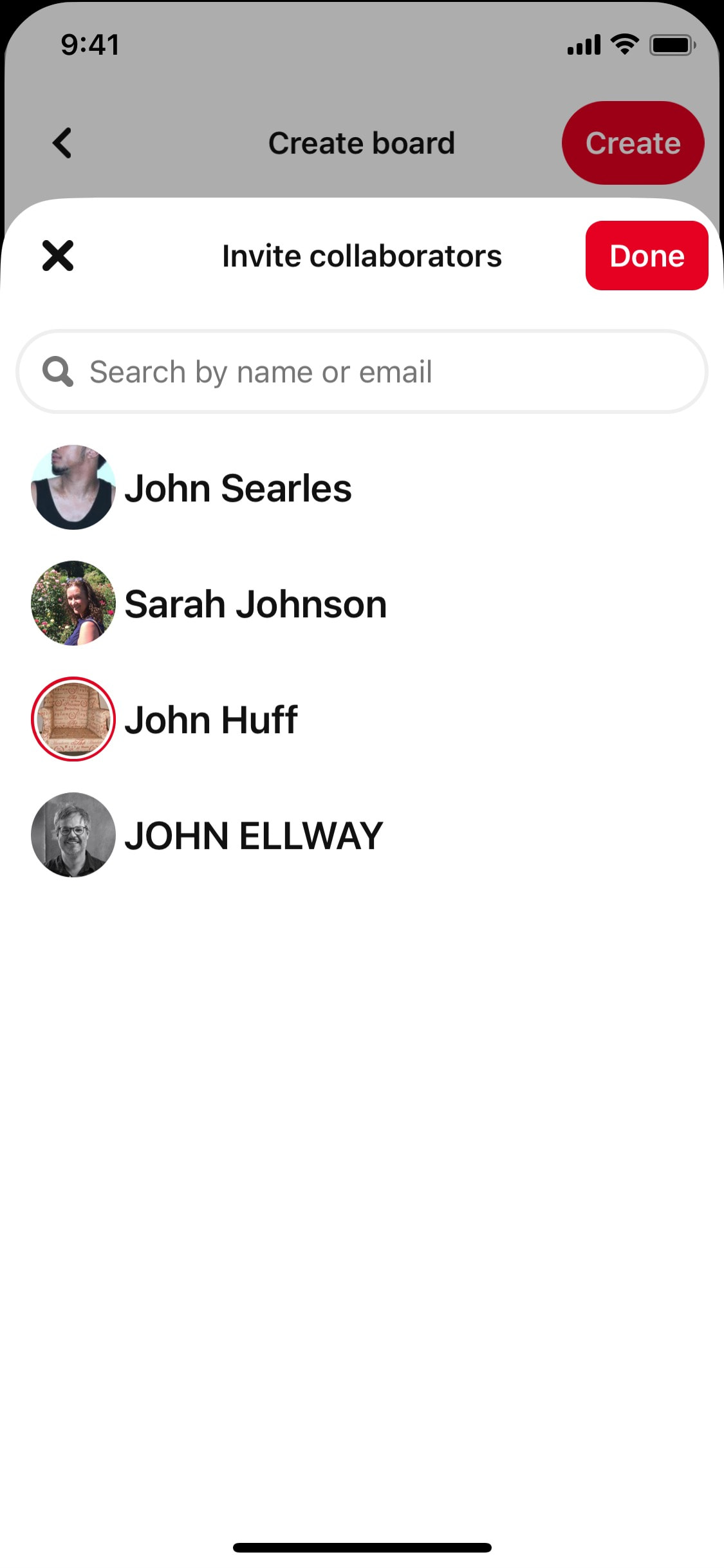 Pinterest iOS screen 437