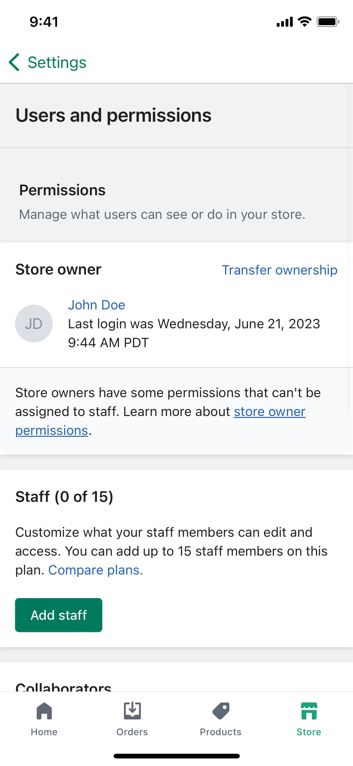 Shopify iOS screen 199