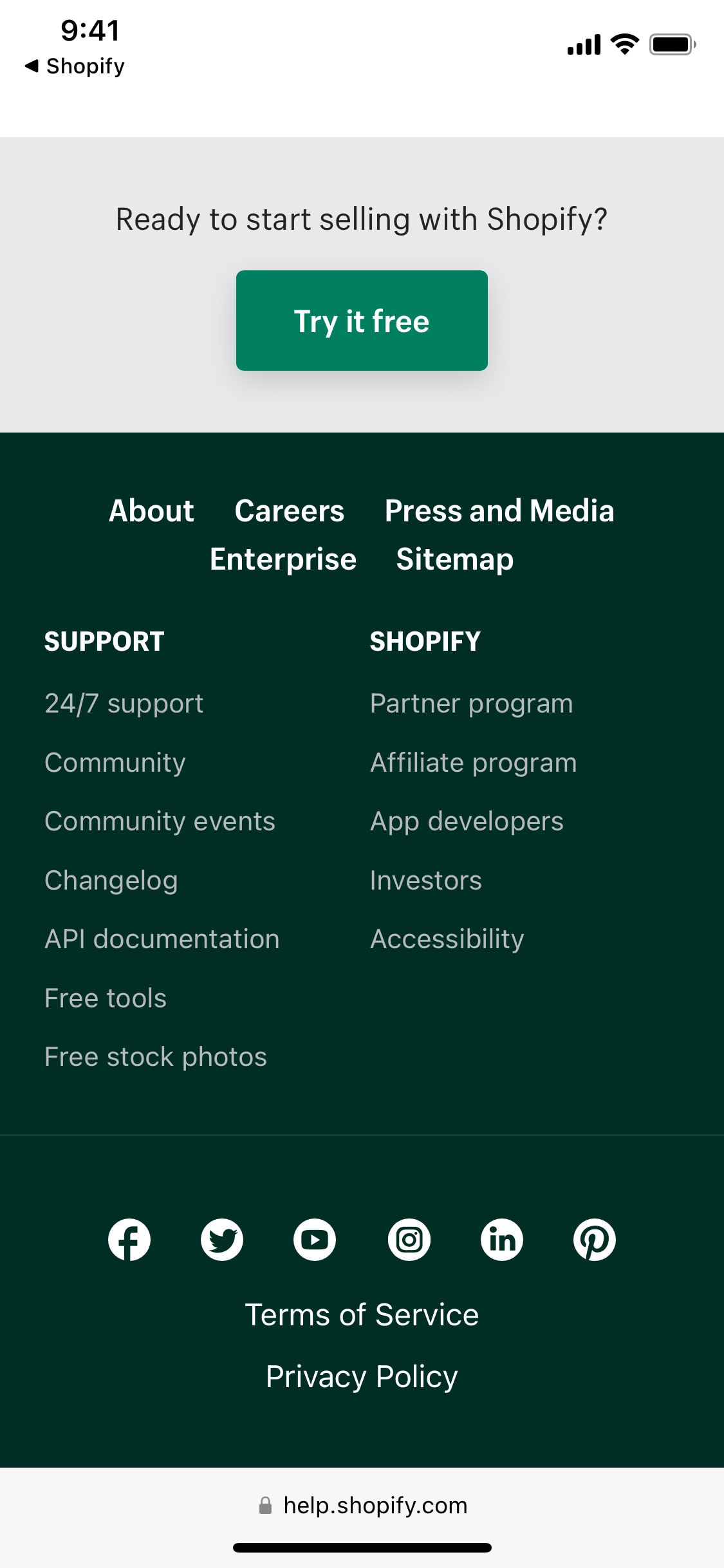 Shopify iOS screen 582