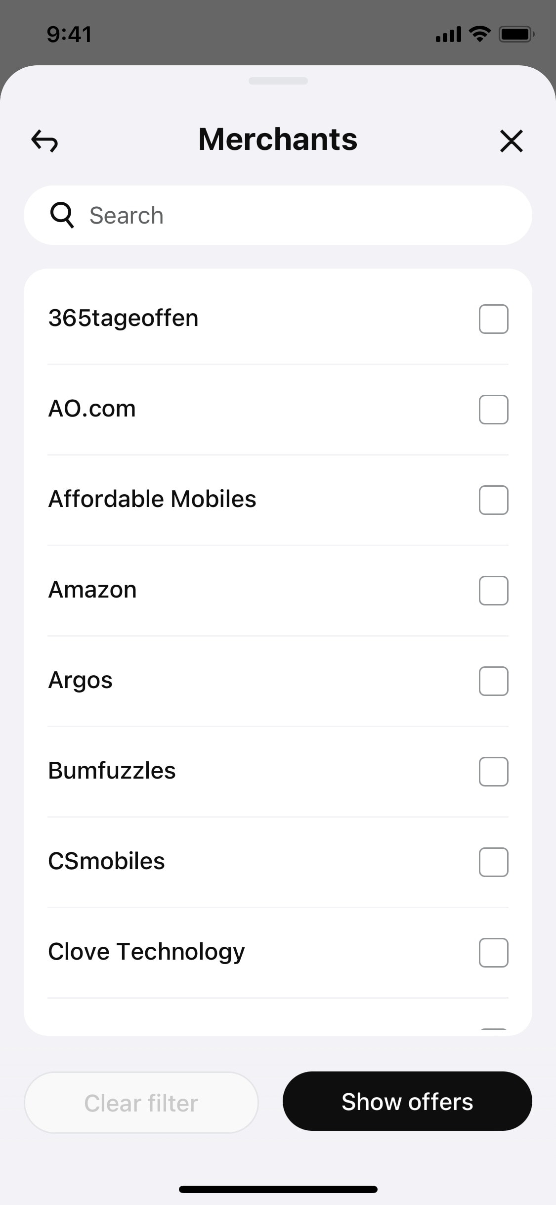 Klarna iOS screen 394