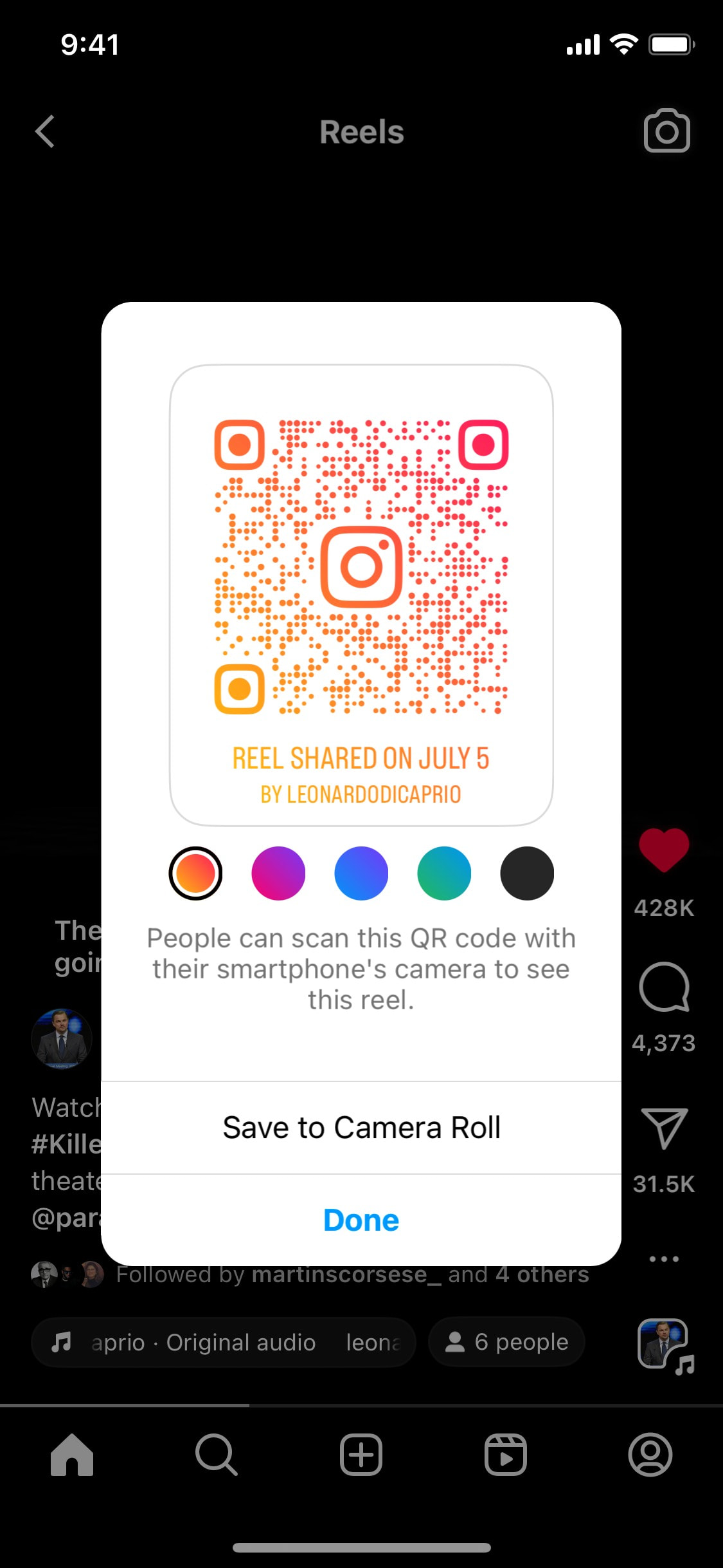 Instagram iOS screen 997