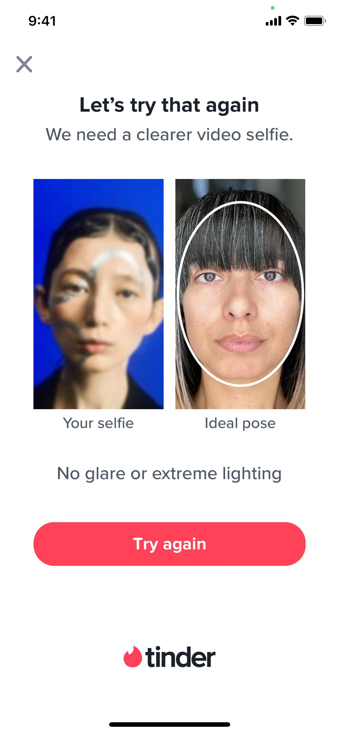 Tinder iOS screen 329