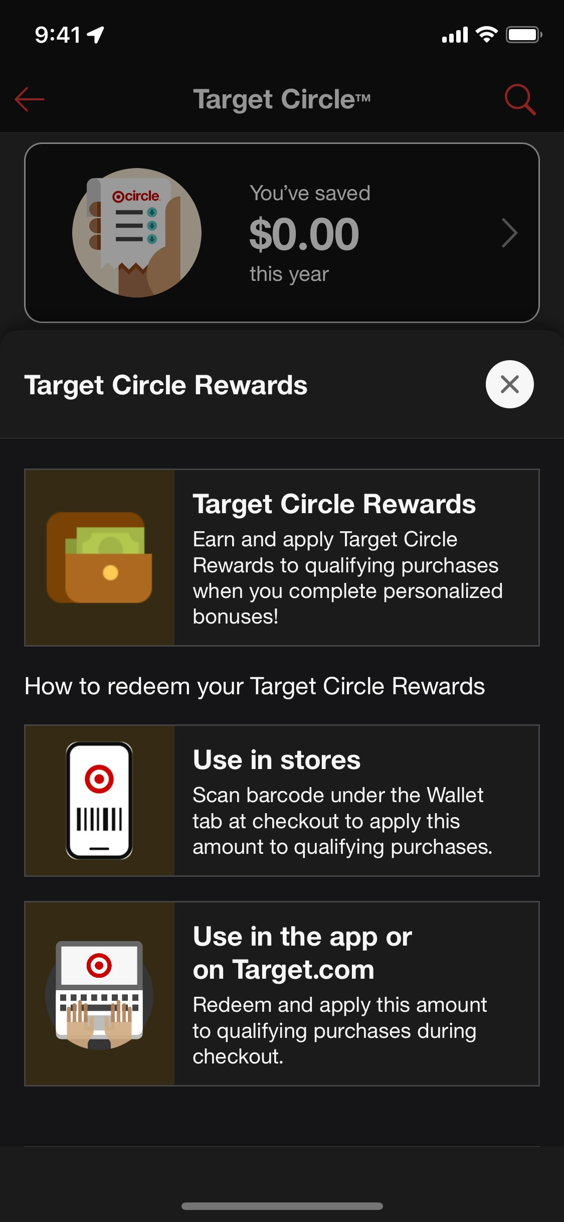 Target iOS screen 62