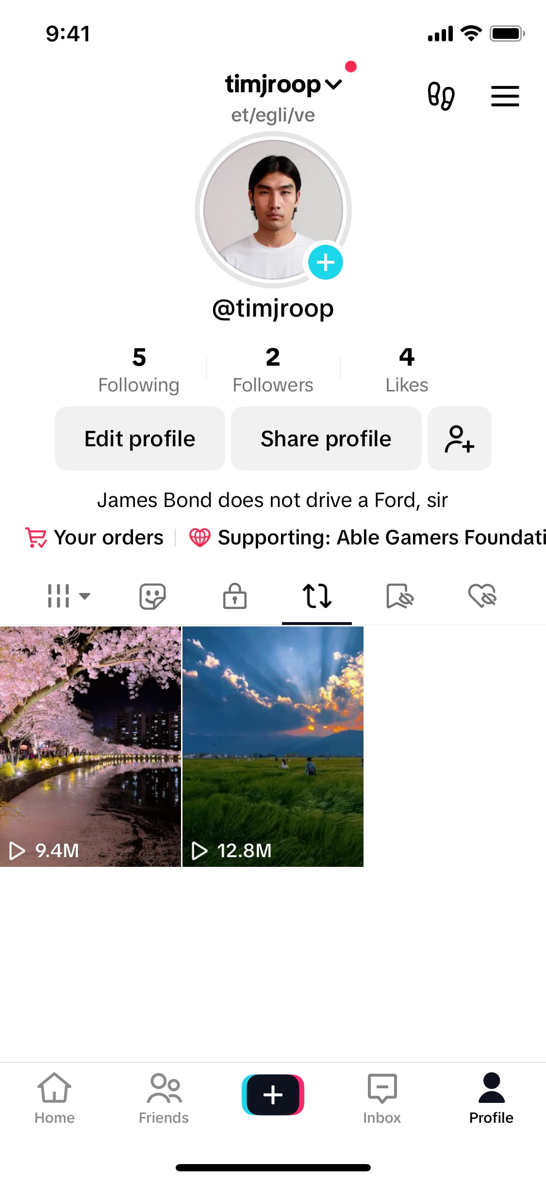 TikTok iOS screen 108
