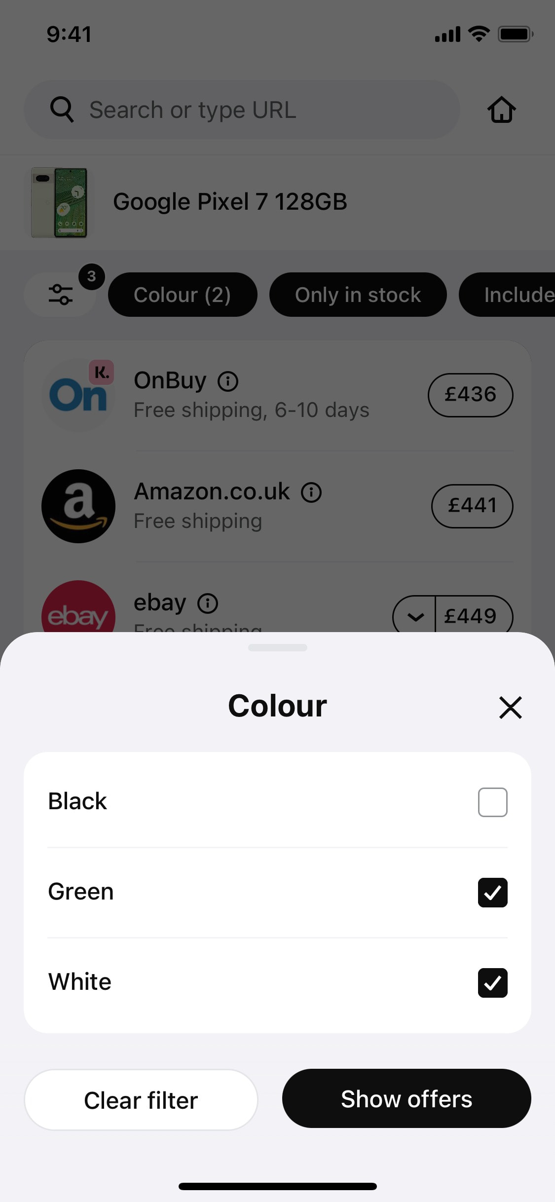 Klarna iOS screen 582