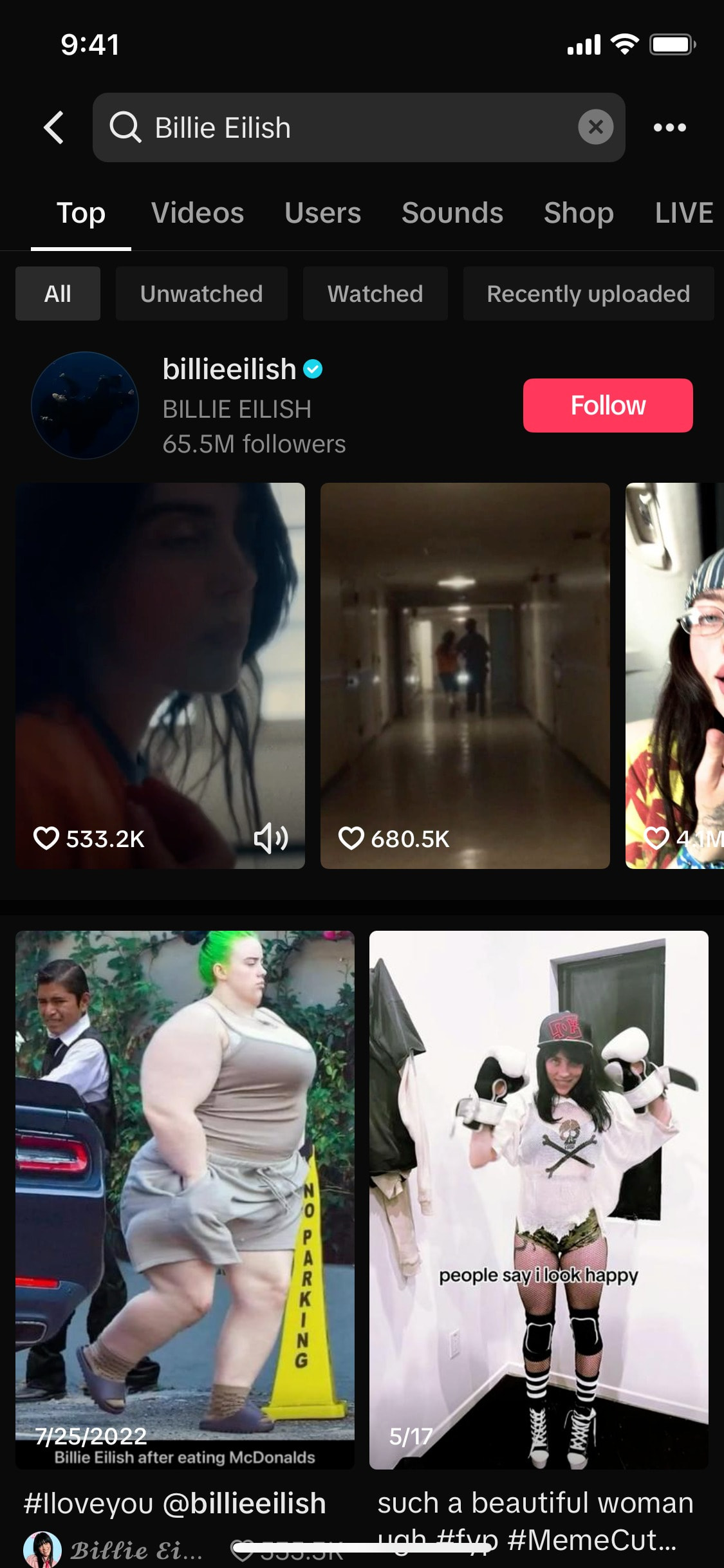 TikTok iOS screen 779