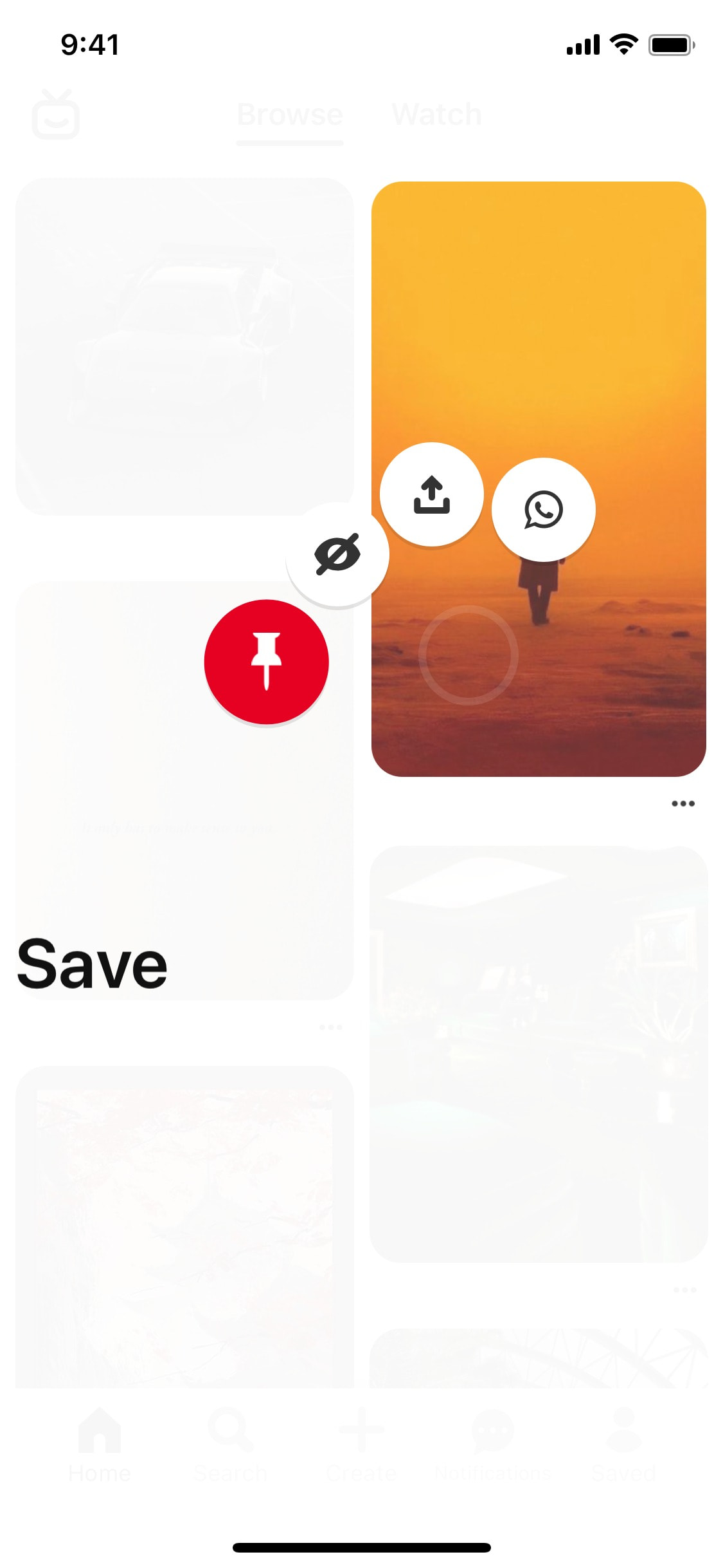 Pinterest iOS screen 124