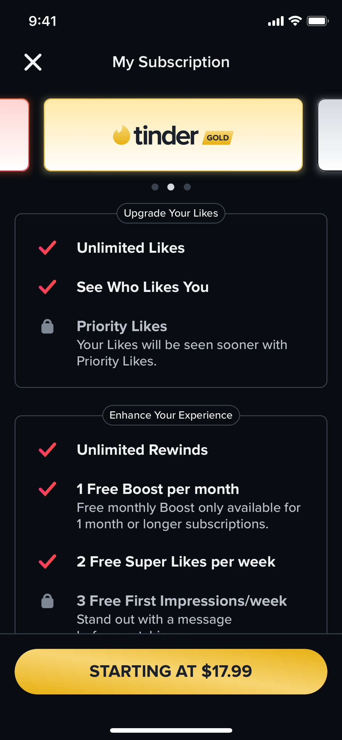Tinder iOS screen 263