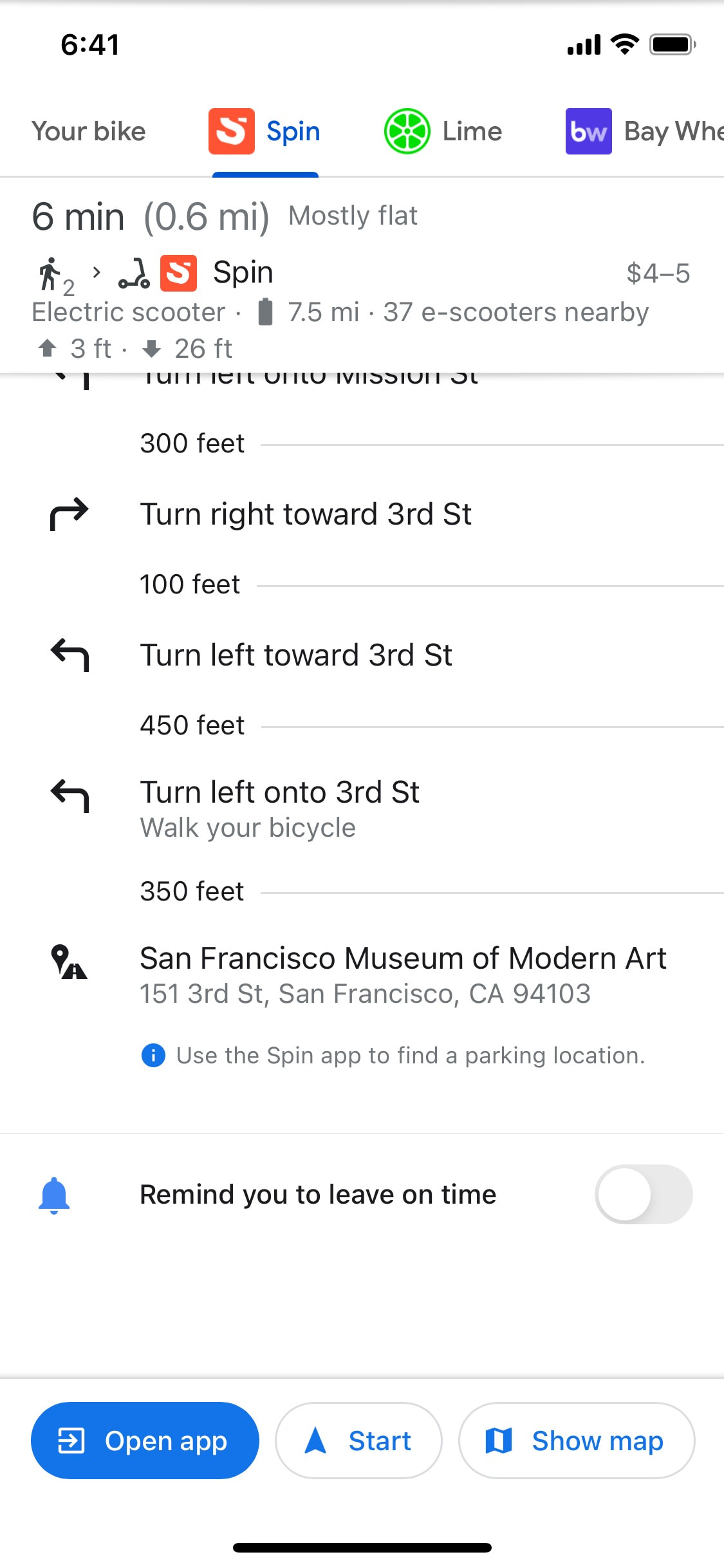 Google Maps iOS screen 348