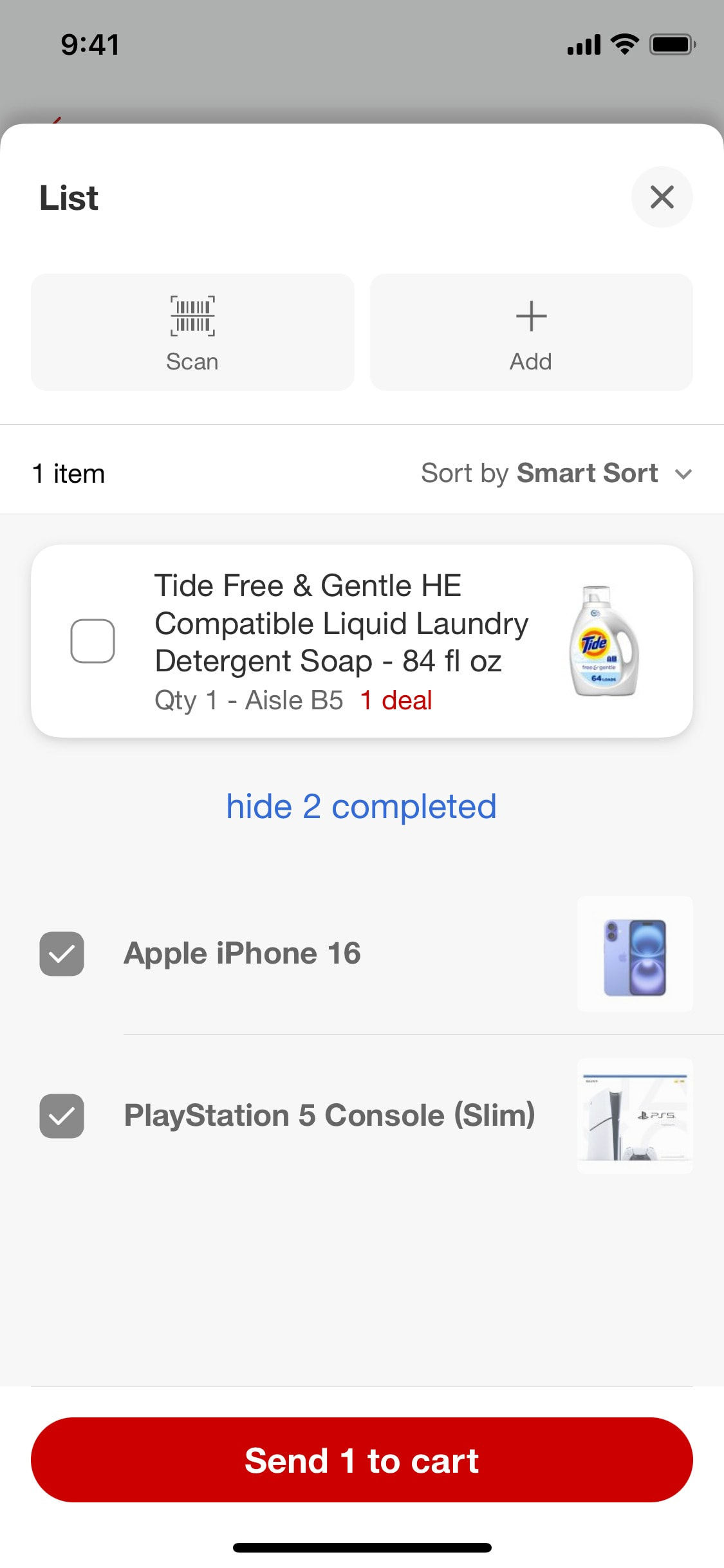 Target iOS screen 125