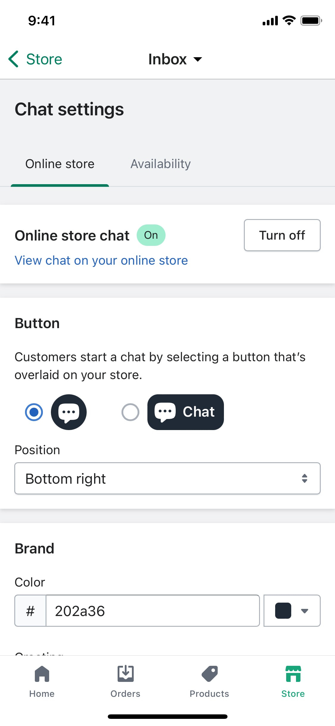 Shopify iOS screen 315