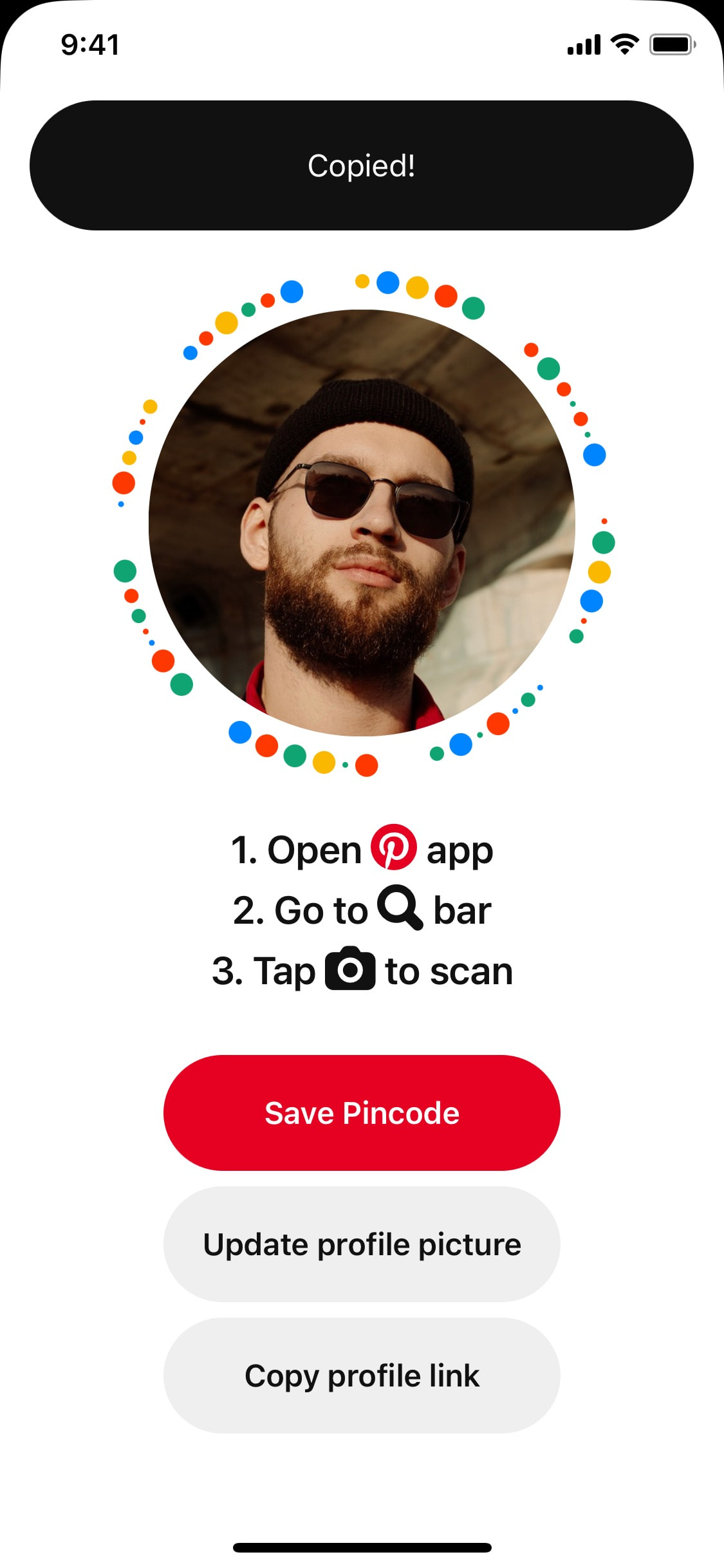 Pinterest iOS screen 63
