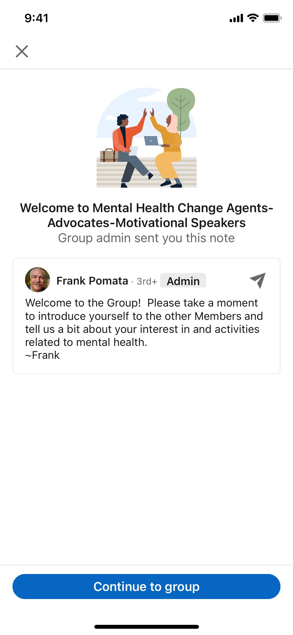 LinkedIn iOS screen 110
