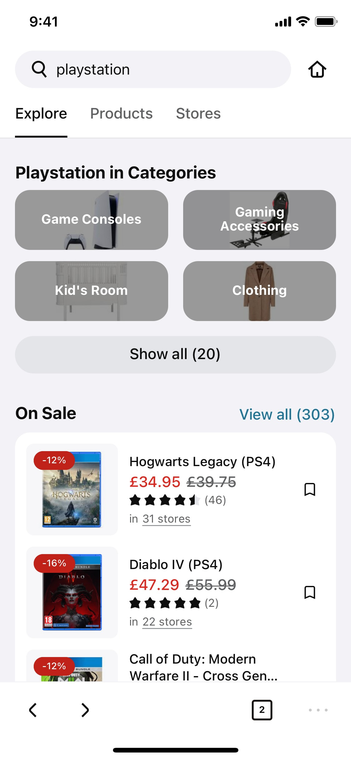 Klarna iOS screen 180