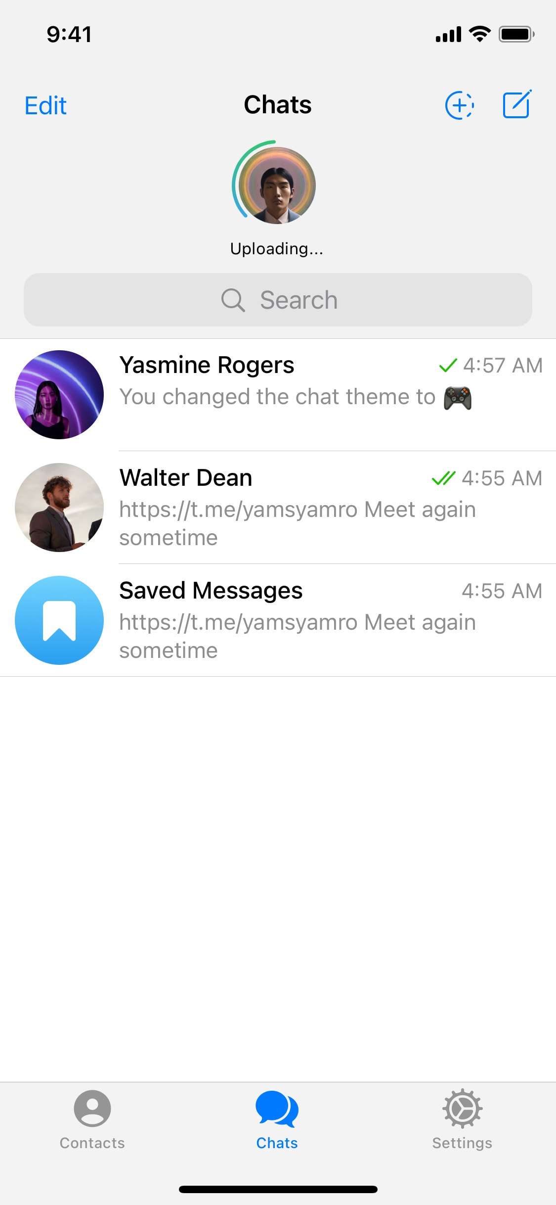Telegram iOS screen 894