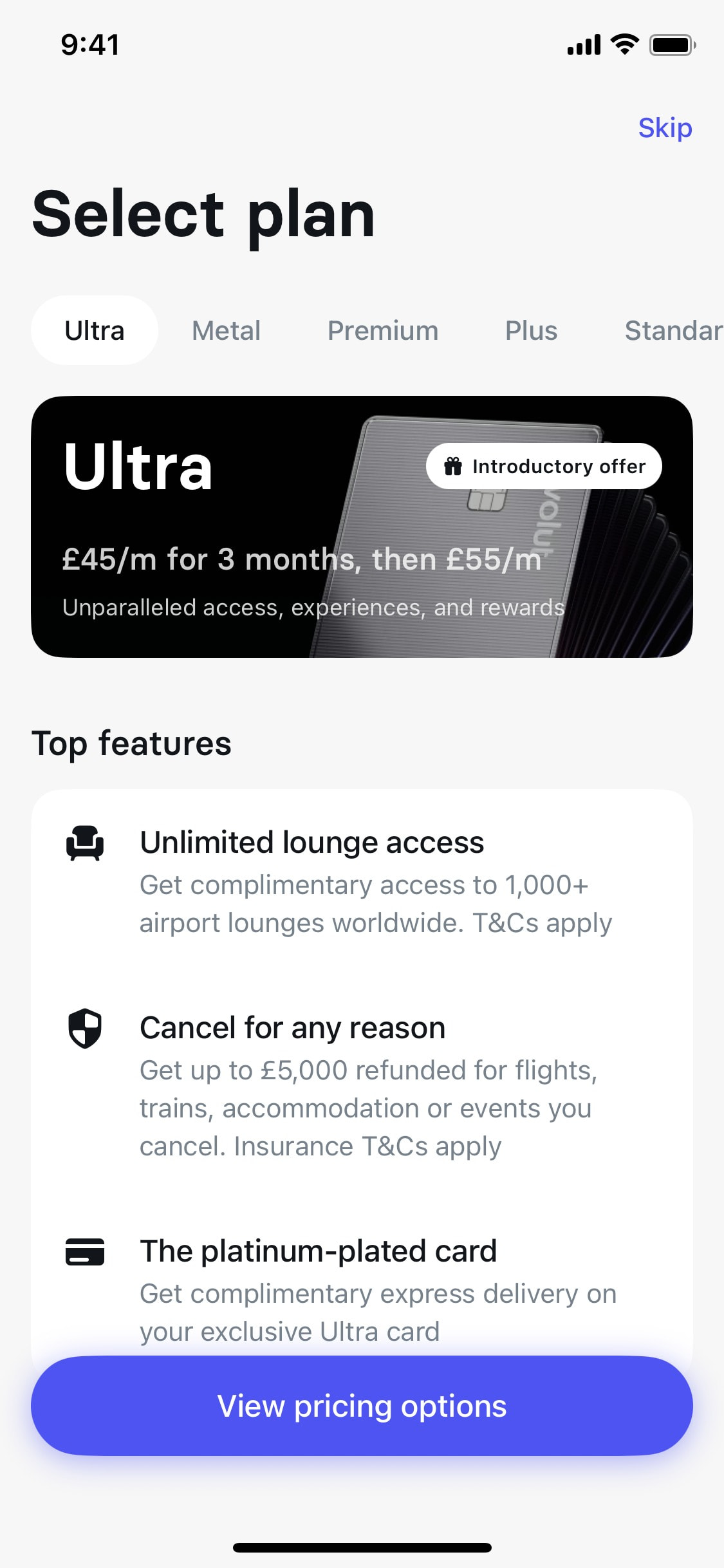 Revolut iOS screen 600