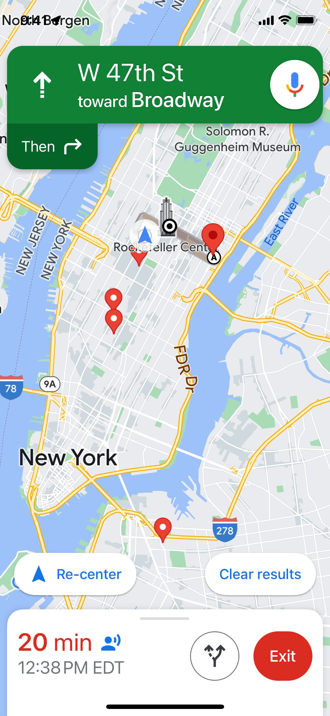 Google Maps iOS screen 236