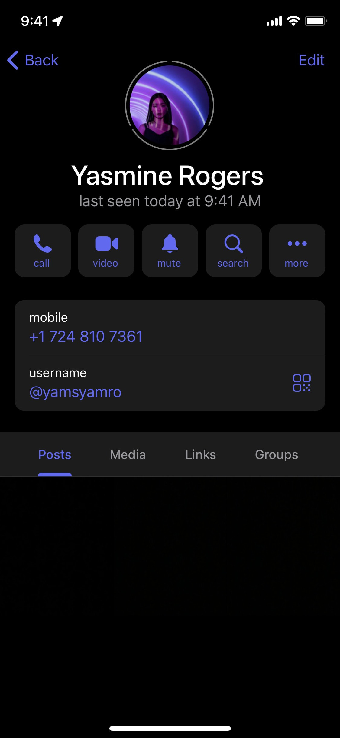 Telegram iOS screen 453